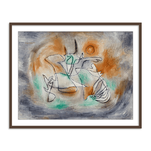 Buy Frames - Colorfull Abstract Wall Art Painting Frame For Living Room Bedroom and Home Decor- Howling Dog by Paul Klee by The Atrang on IKIRU online store