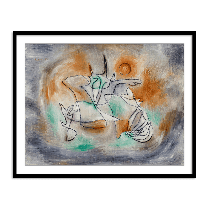 Buy Frames - Colorfull Abstract Wall Art Painting Frame For Living Room, Bedroom and Home Decor- Howling Dog by Paul Klee by The Atrang on IKIRU online store