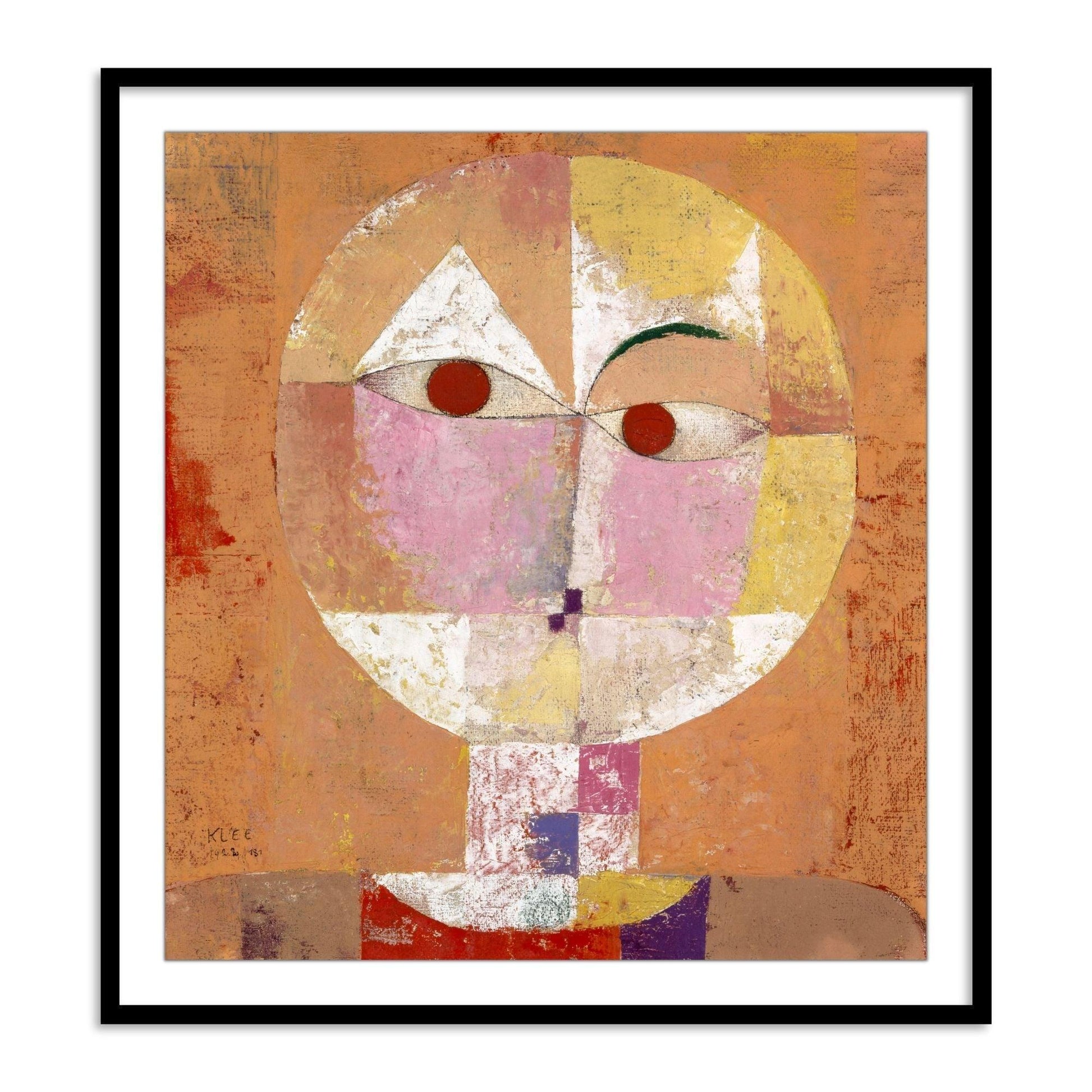 Buy Frames - Colorfull Wall Art Framed Painting For Living Room Bedroom and Home Decor-Senecio (Baldgreis) by Paul Klee by The Atrang on IKIRU online store