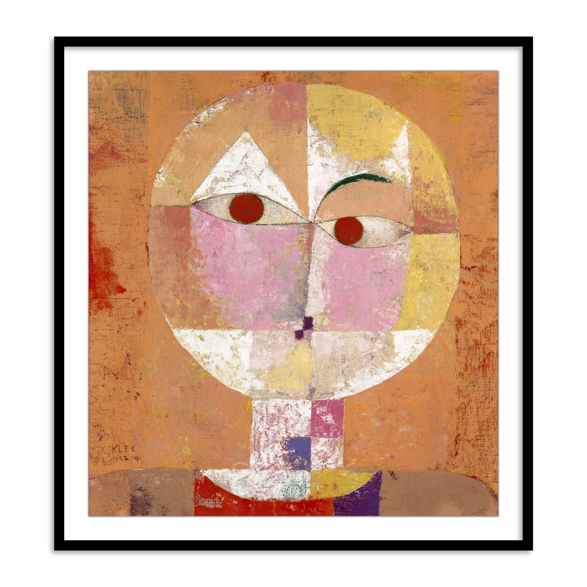 Buy Frames - Colorfull Wall Art Framed Painting For Living Room Bedroom and Home Decor-Senecio (Baldgreis) by Paul Klee by The Atrang on IKIRU online store