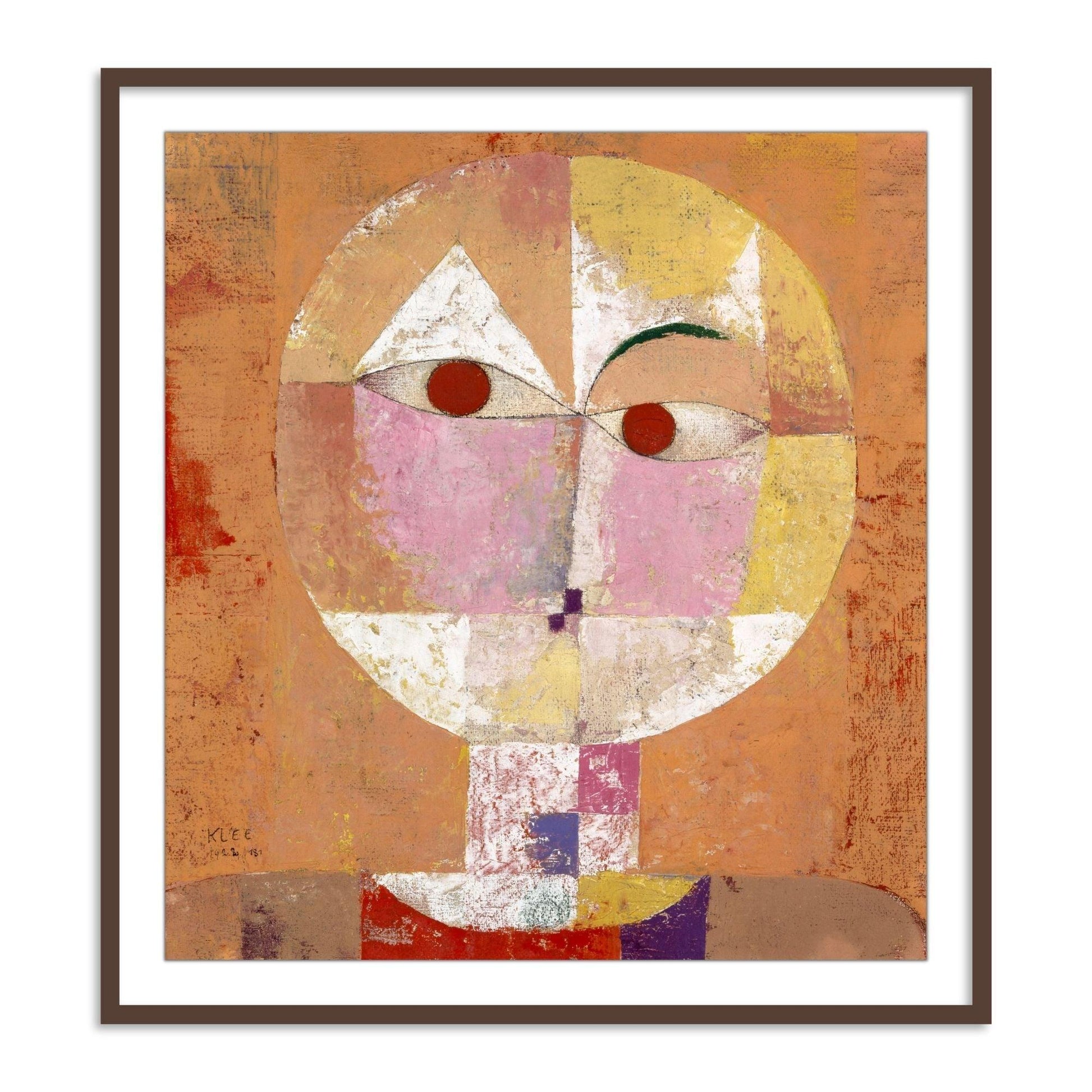 Buy Frames - Colorfull Wall Art Framed Painting For Living Room Bedroom and Home Decor-Senecio (Baldgreis) by Paul Klee by The Atrang on IKIRU online store