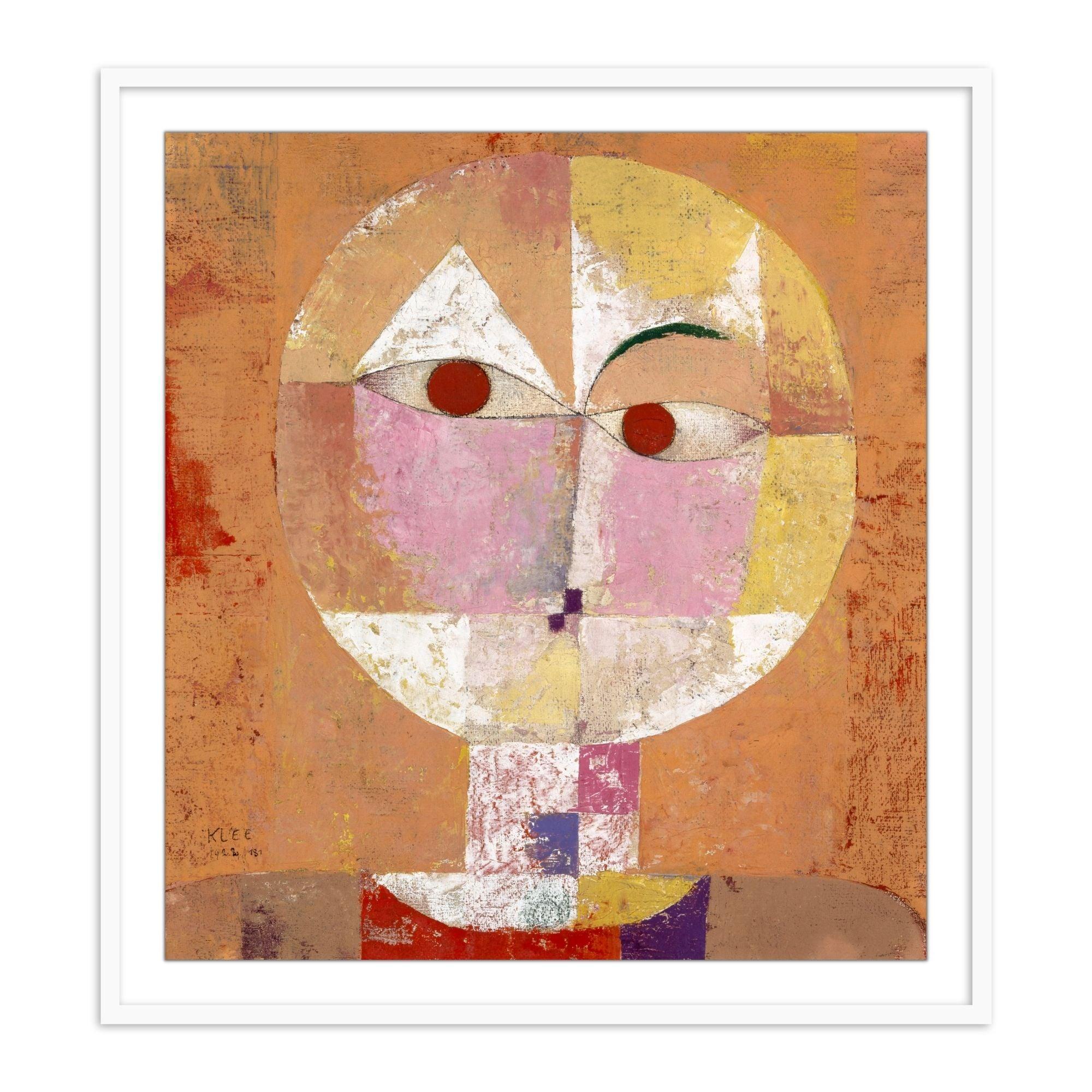 Buy Frames - Colorfull Wall Art Framed Painting For Living Room Bedroom and Home Decor-Senecio (Baldgreis) by Paul Klee by The Atrang on IKIRU online store