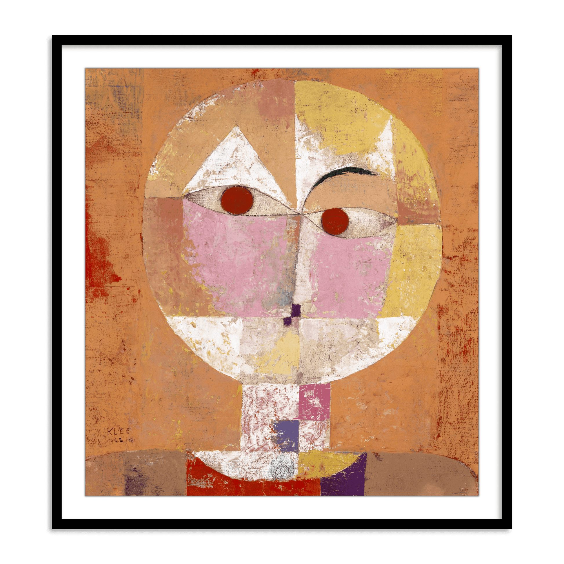 Buy Frames - Colorfull Wall Art Framed Painting For Living Room Bedroom and Home Decor-Senecio (Baldgreis) by Paul Klee by The Atrang on IKIRU online store