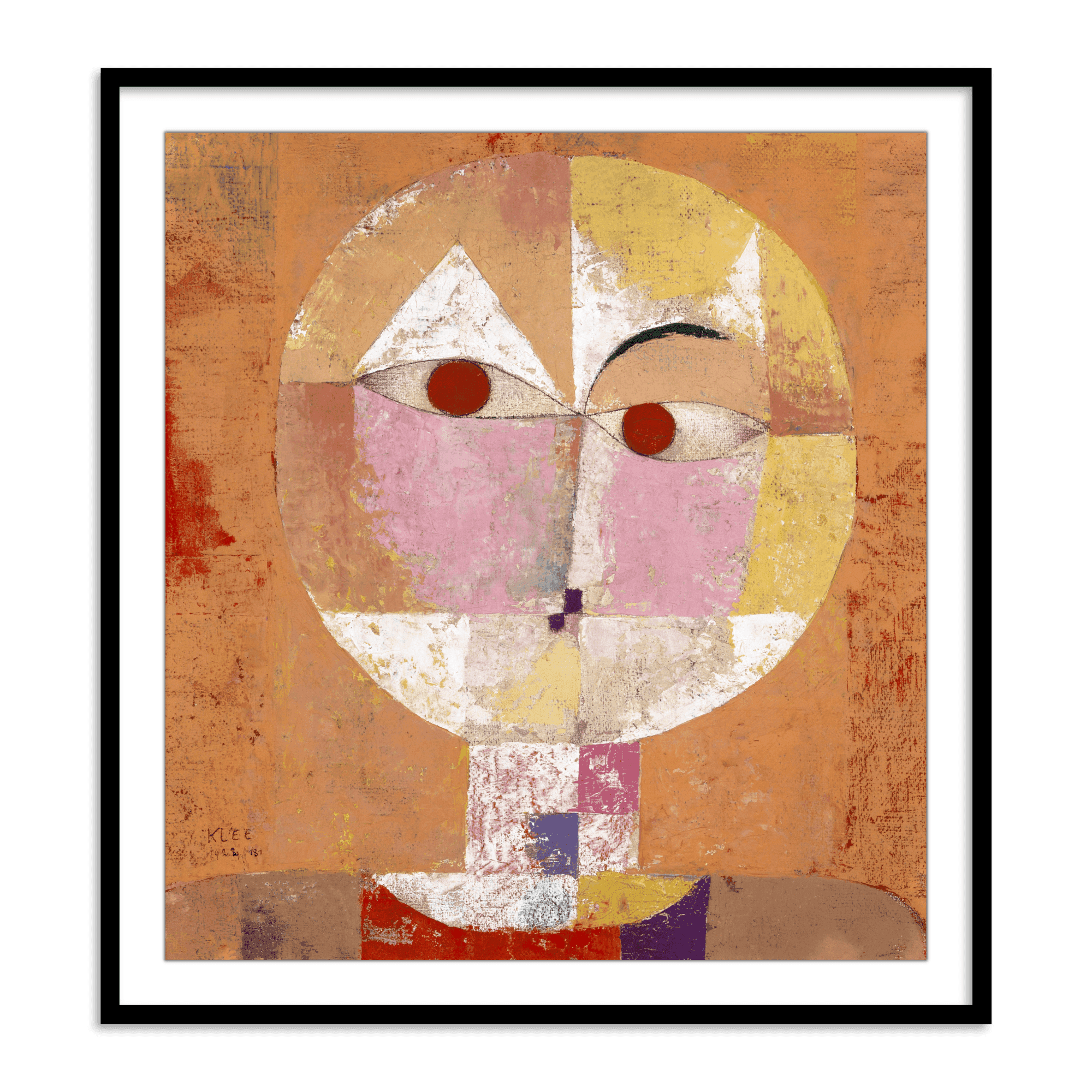 Buy Frames - Colorfull Wall Art Framed Painting For Living Room Bedroom and Home Decor-Senecio (Baldgreis) by Paul Klee by The Atrang on IKIRU online store
