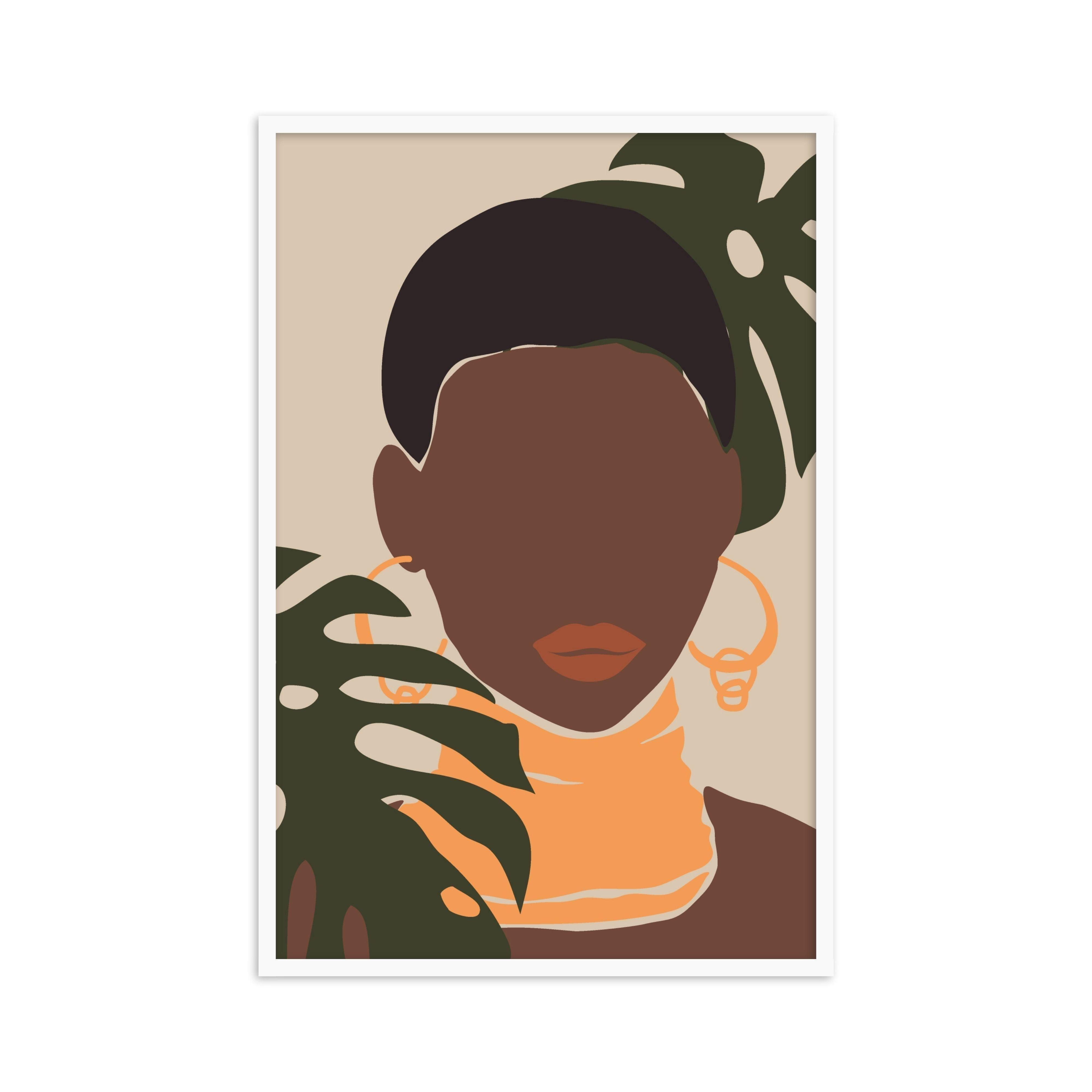 Buy Frames - Colorfull Women Painting Framed Wall Art For Living Room Bedroom and Home Decor- Bella 3 by The Atrang on IKIRU online store