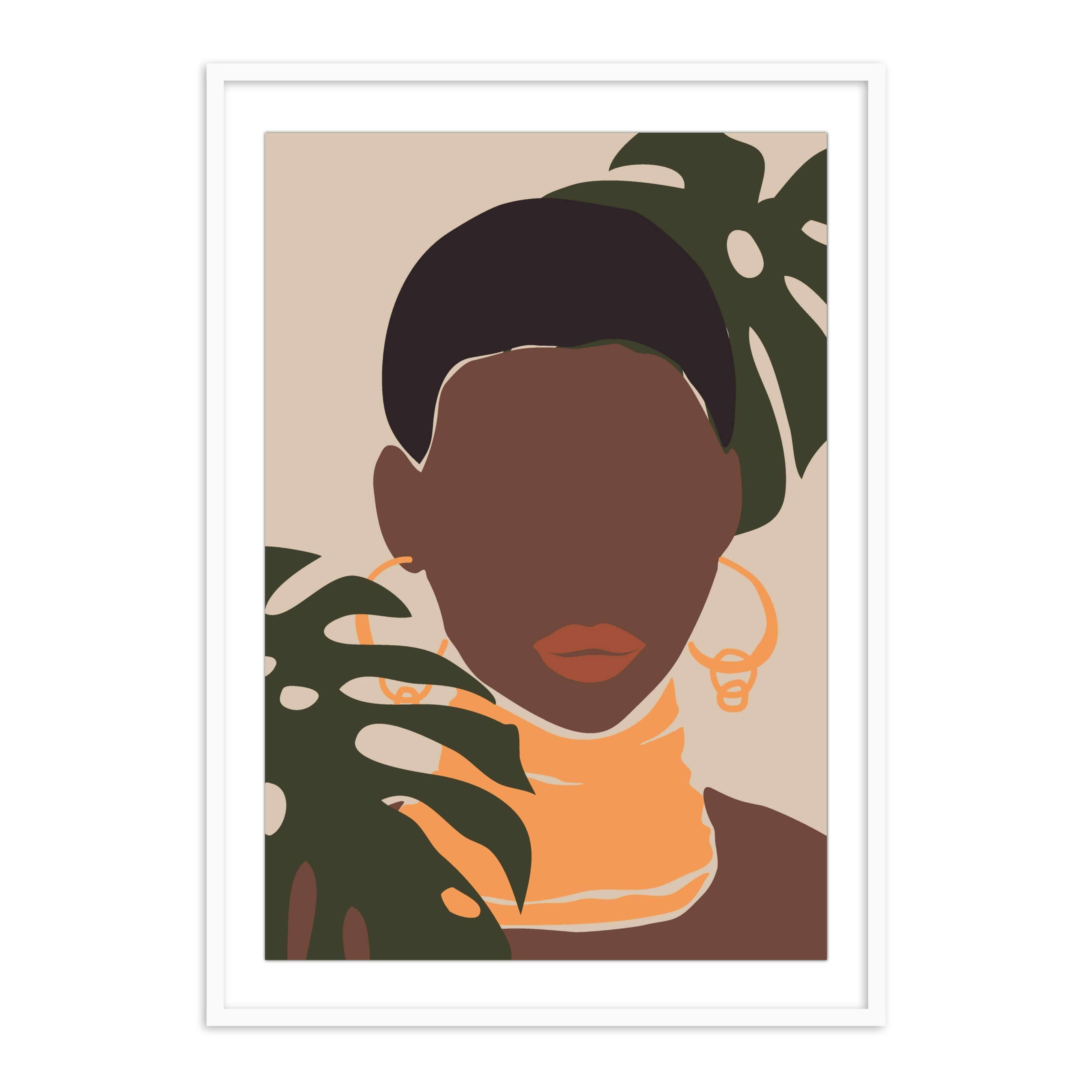 Buy Frames - Colorfull Women Painting Framed Wall Art For Living Room Bedroom and Home Decor- Bella 3 by The Atrang on IKIRU online store