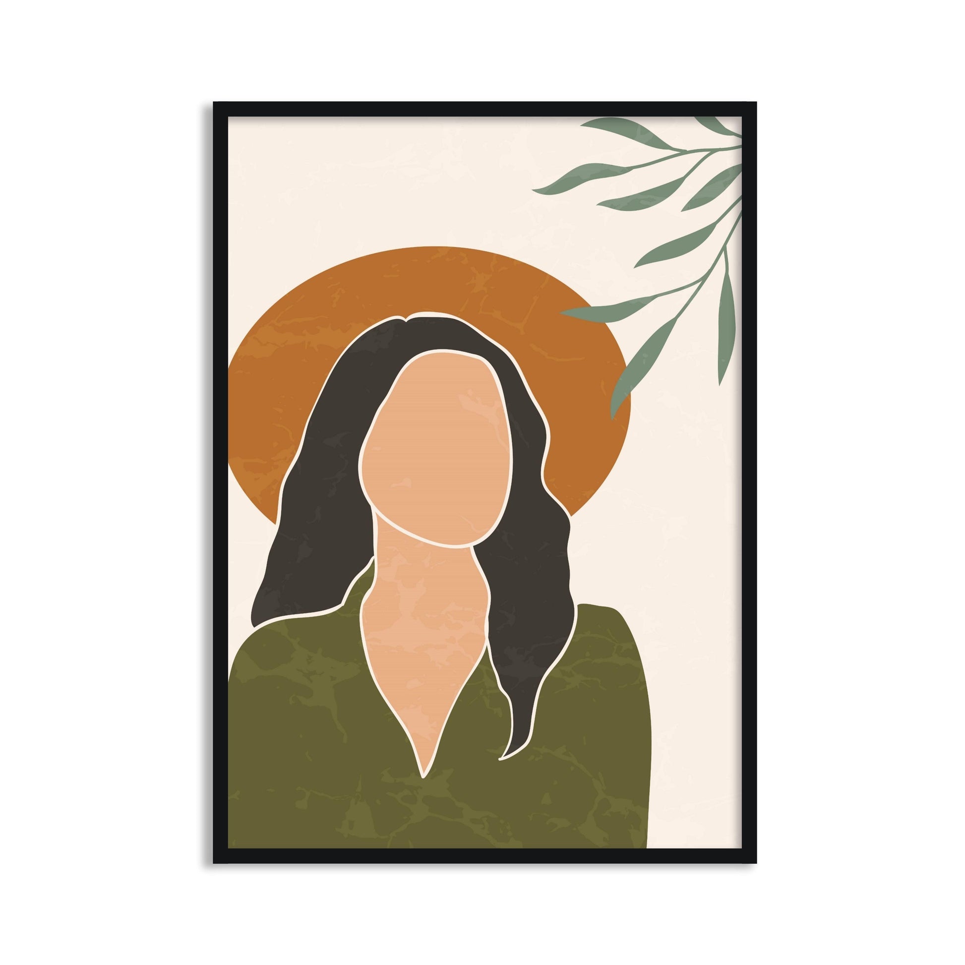 Buy Frames - Colorfull Women Painting Framed Wall Art For Living Room Bedroom and Home Decor-Divine Beauty I by The Atrang on IKIRU online store