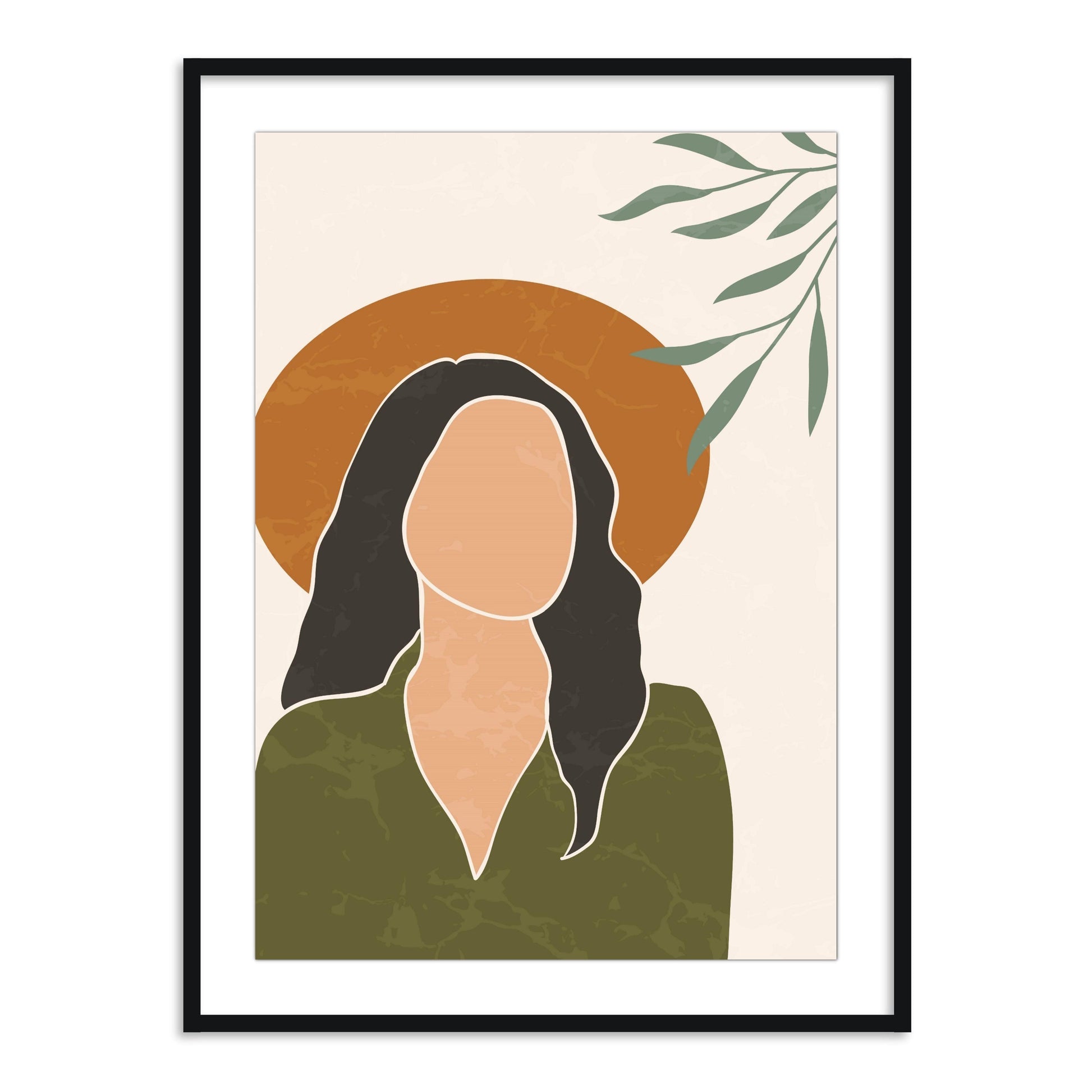 Buy Frames - Colorfull Women Painting Framed Wall Art For Living Room Bedroom and Home Decor-Divine Beauty I by The Atrang on IKIRU online store