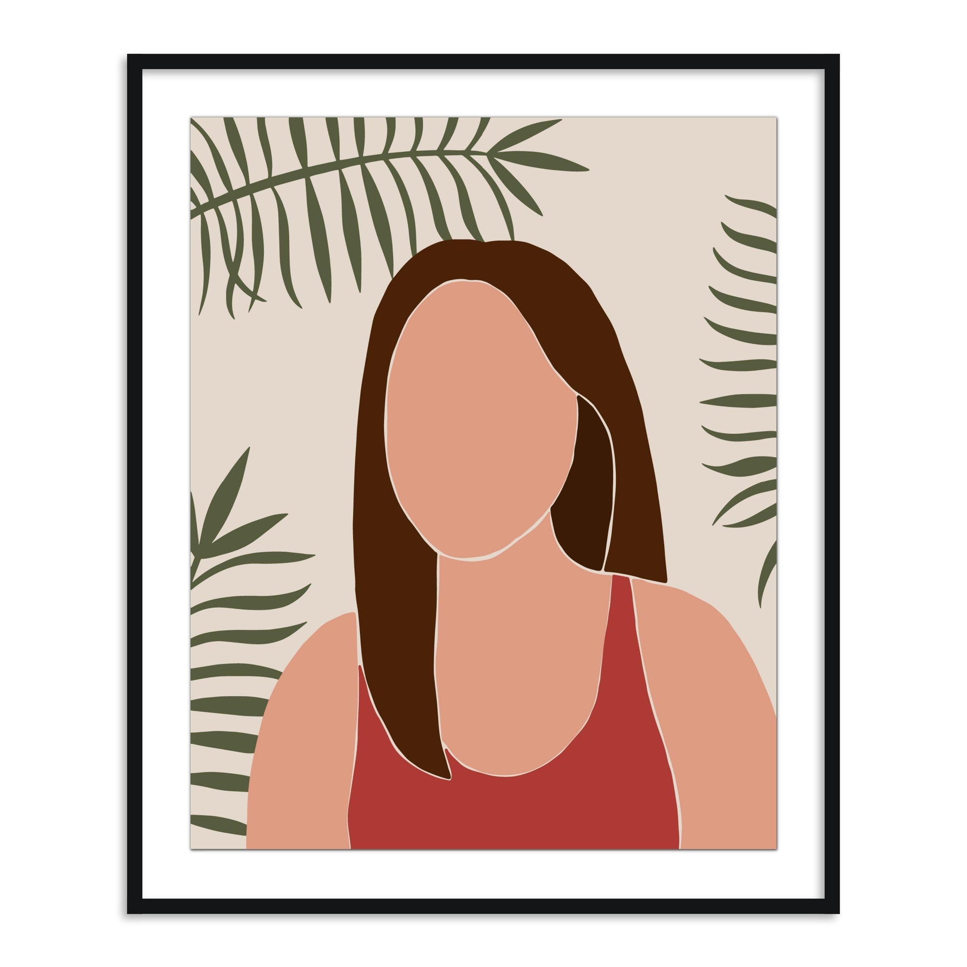 Buy Frames - Colorfull Women Painting Framed Wall Art For Living Room Bedroom and Home Decor-Reflection 1 by The Atrang on IKIRU online store