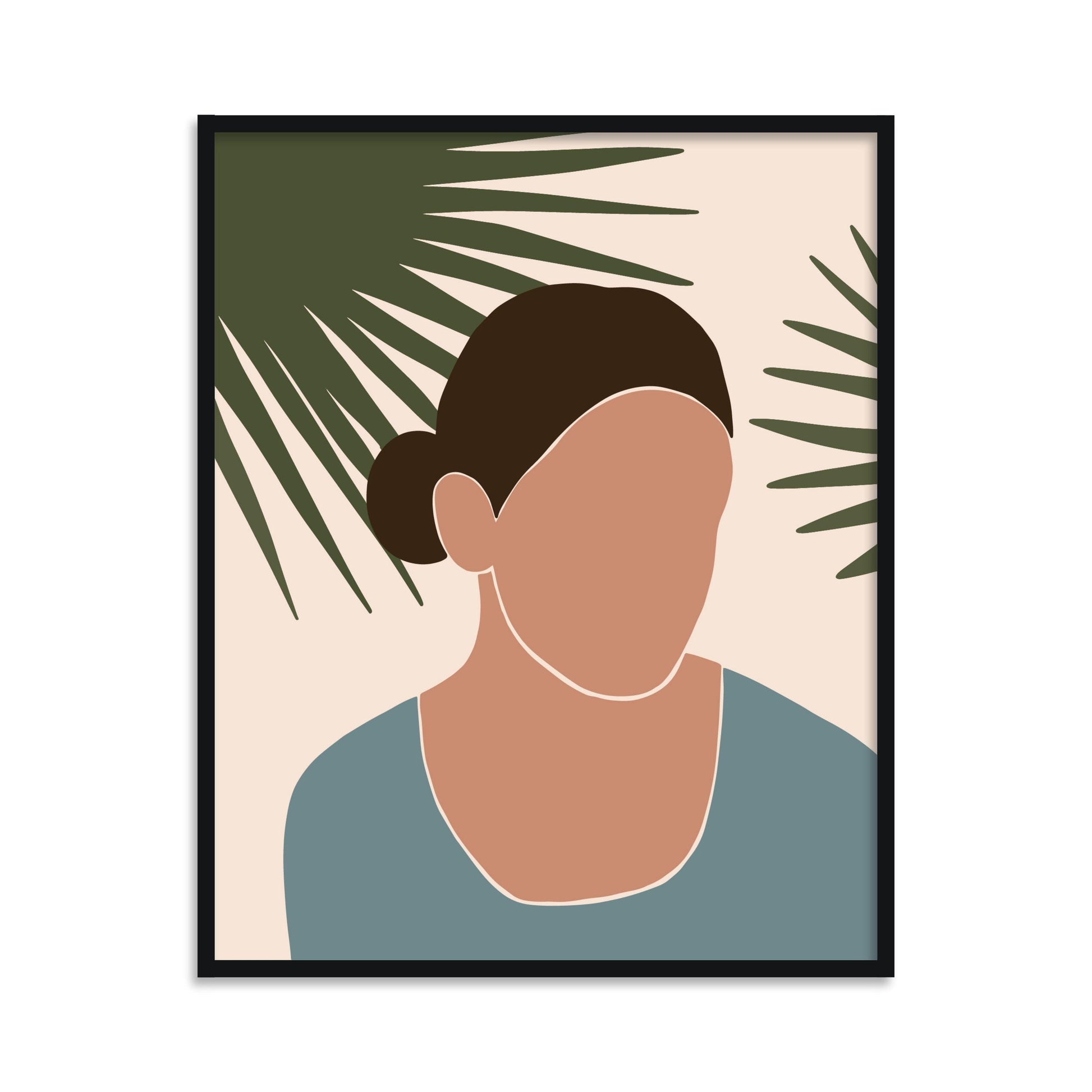 Buy Frames - Colorfull Women Painting Framed Wall Art For Living Room Bedroom and Home Decor-Reflection 2 by The Atrang on IKIRU online store