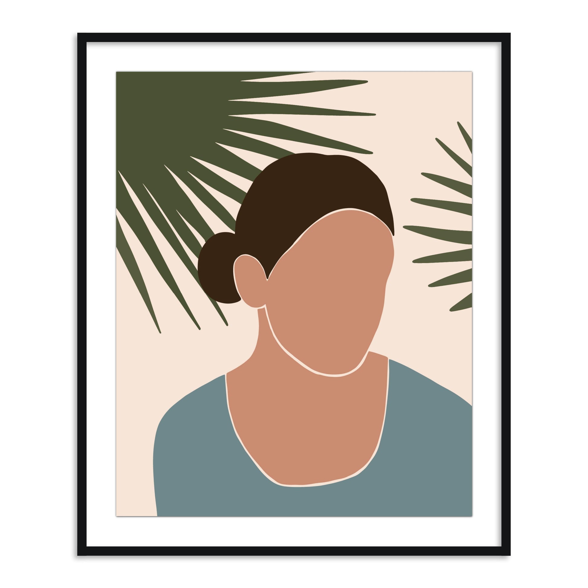 Buy Frames - Colorfull Women Painting Framed Wall Art For Living Room Bedroom and Home Decor-Reflection 2 by The Atrang on IKIRU online store