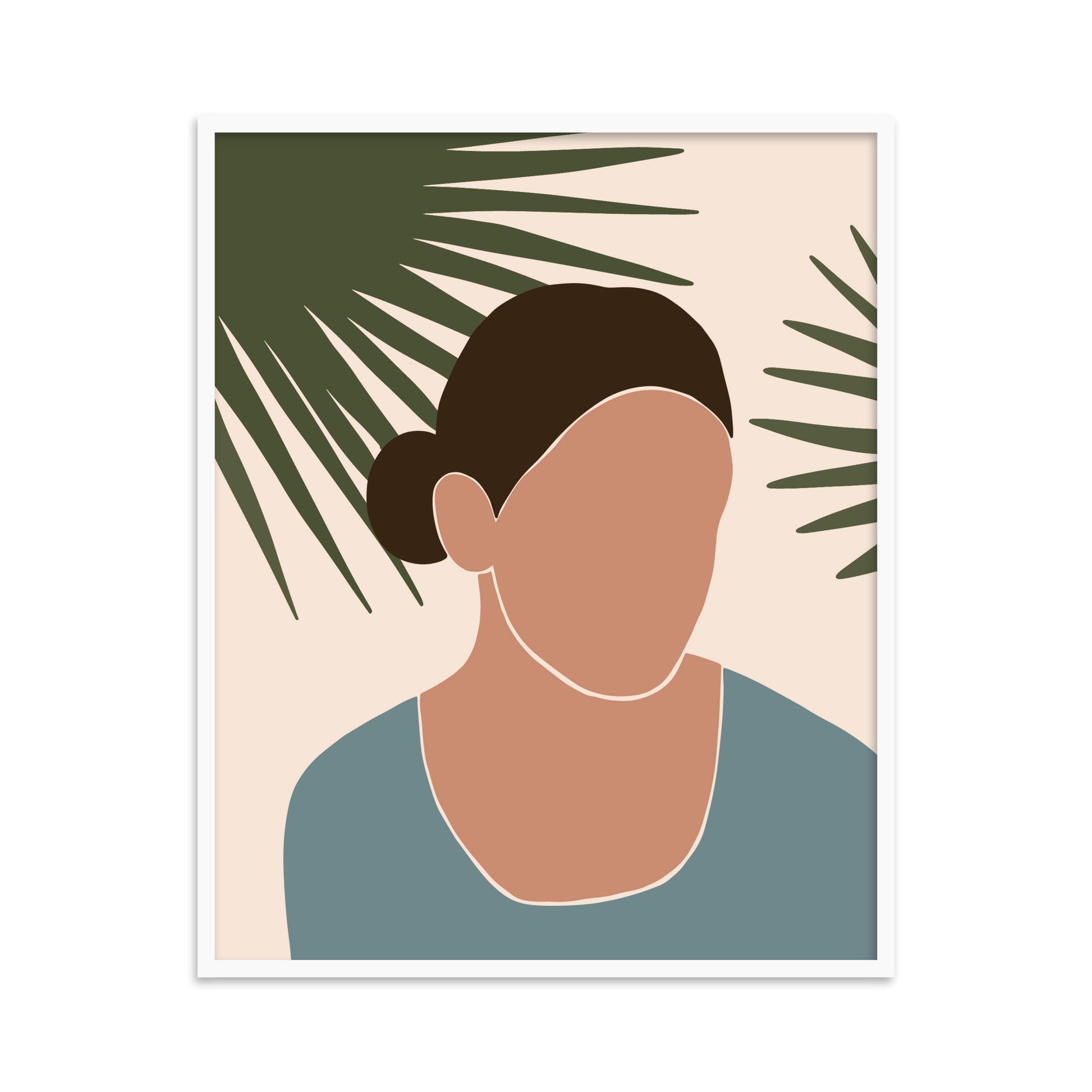 Buy Frames - Colorfull Women Painting Framed Wall Art For Living Room Bedroom and Home Decor-Reflection 2 by The Atrang on IKIRU online store