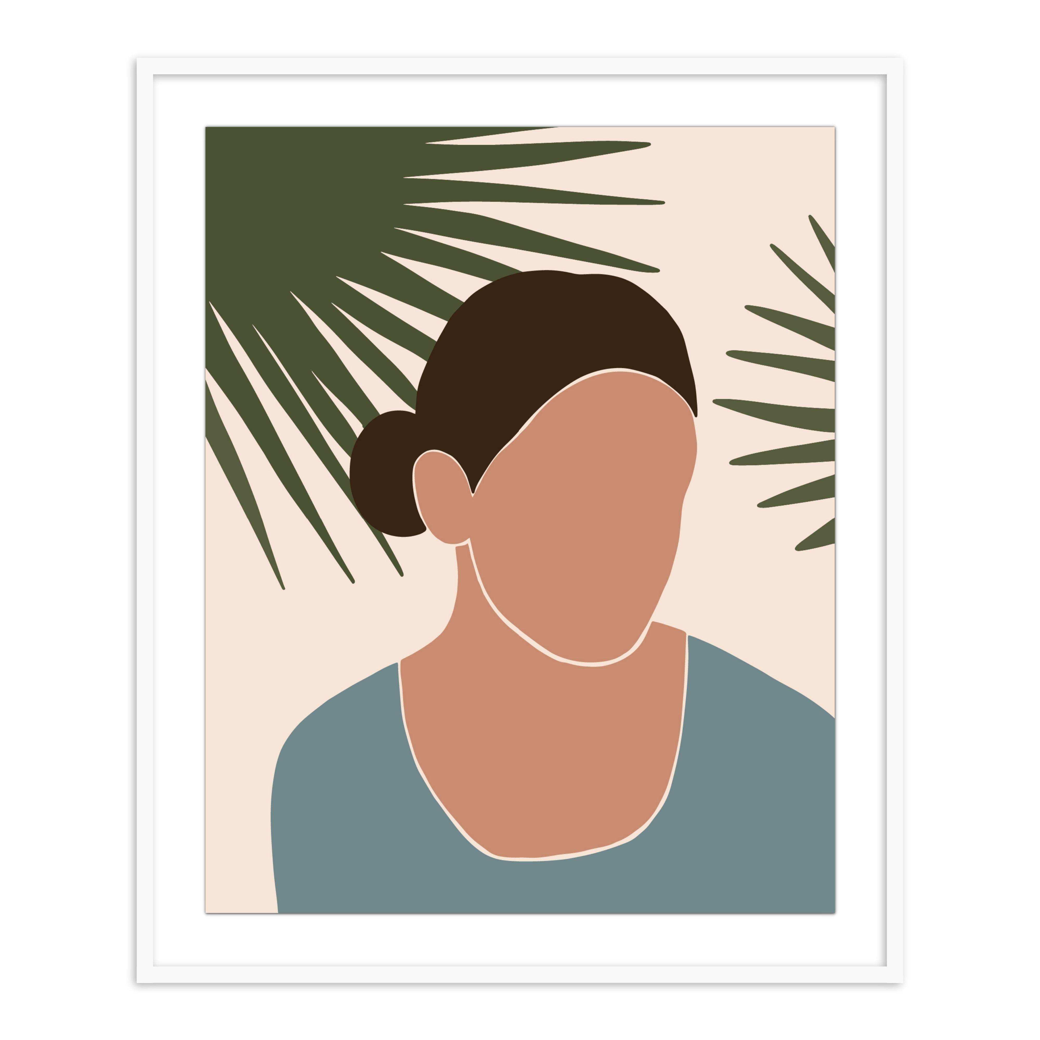 Buy Frames - Colorfull Women Painting Framed Wall Art For Living Room Bedroom and Home Decor-Reflection 2 by The Atrang on IKIRU online store