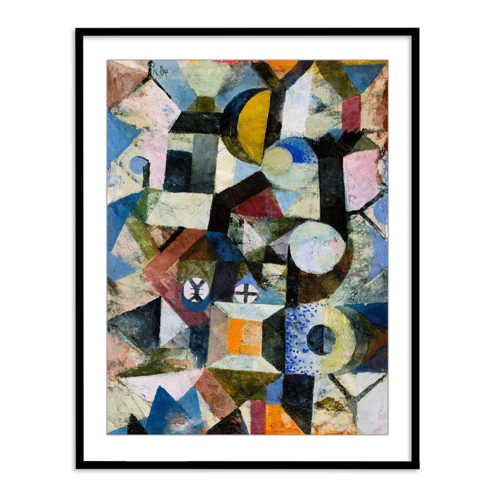 Buy Frames - Composition with the Yellow Half-Moon and the Y by Paul Klee - Abstract Painting by The Atrang on IKIRU online store