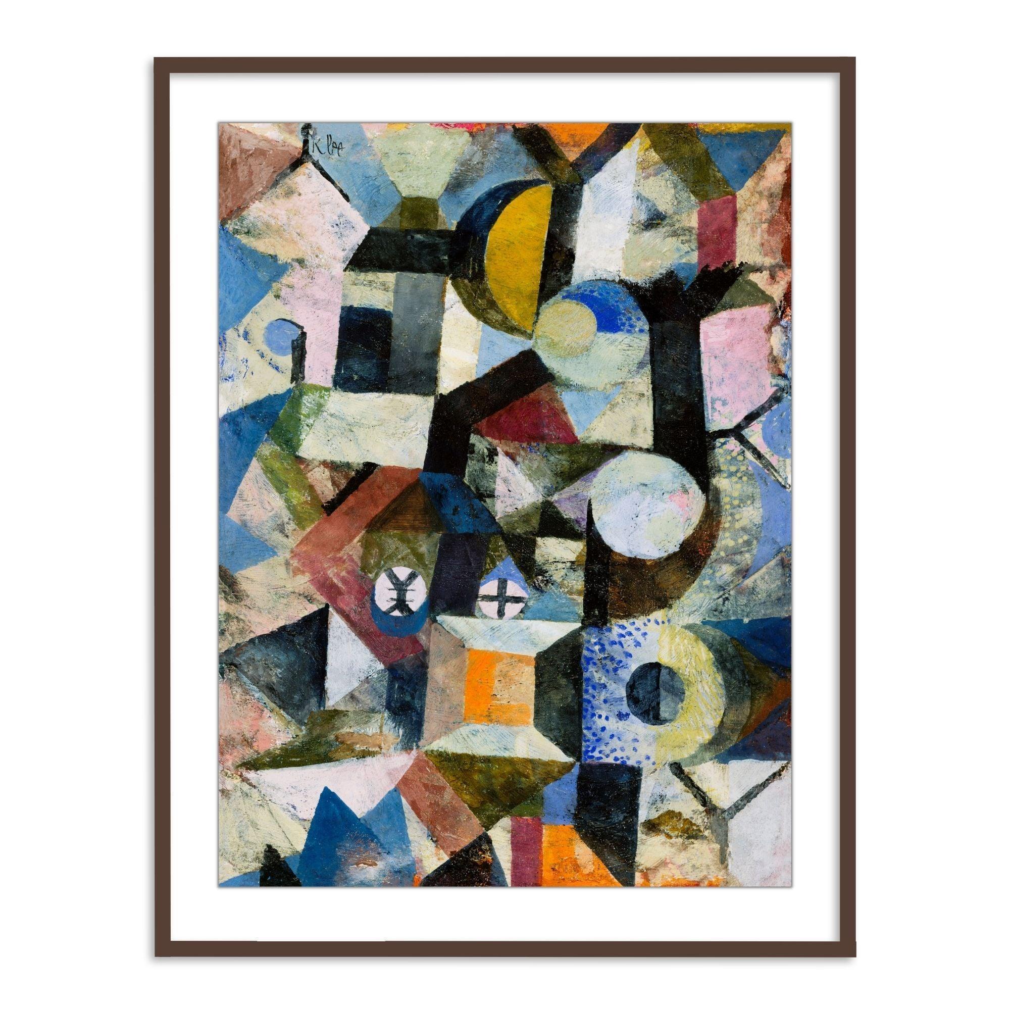 Buy Frames - Composition with the Yellow Half-Moon and the Y by Paul Klee - Abstract Painting by The Atrang on IKIRU online store