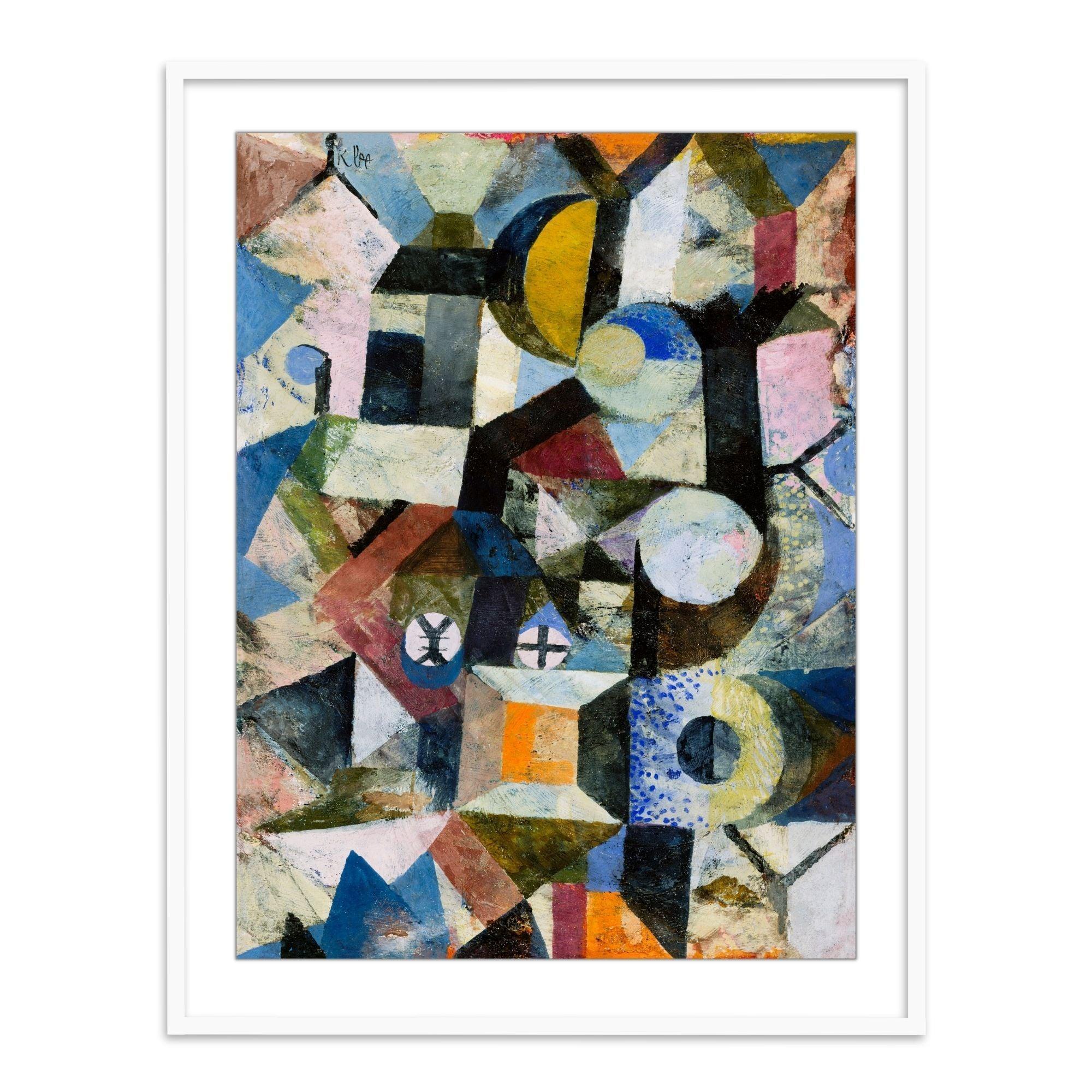 Buy Frames - Composition with the Yellow Half-Moon and the Y by Paul Klee - Abstract Painting by The Atrang on IKIRU online store