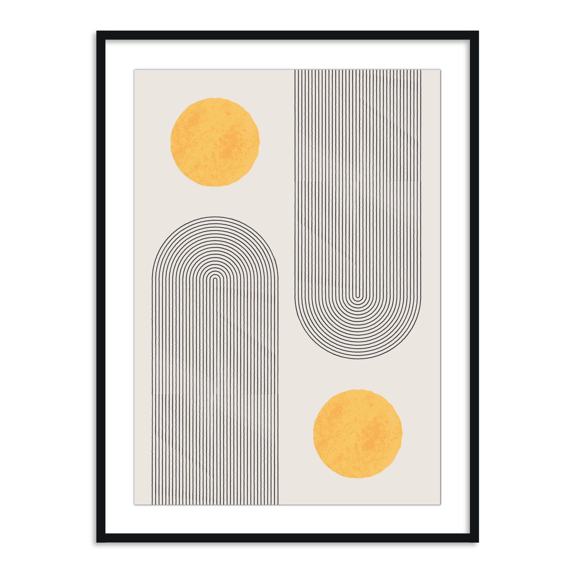 Buy Frames - Geometric Capsule Wall Art Framed Painting For Living Room Bedroom and Home Decor by The Atrang on IKIRU online store