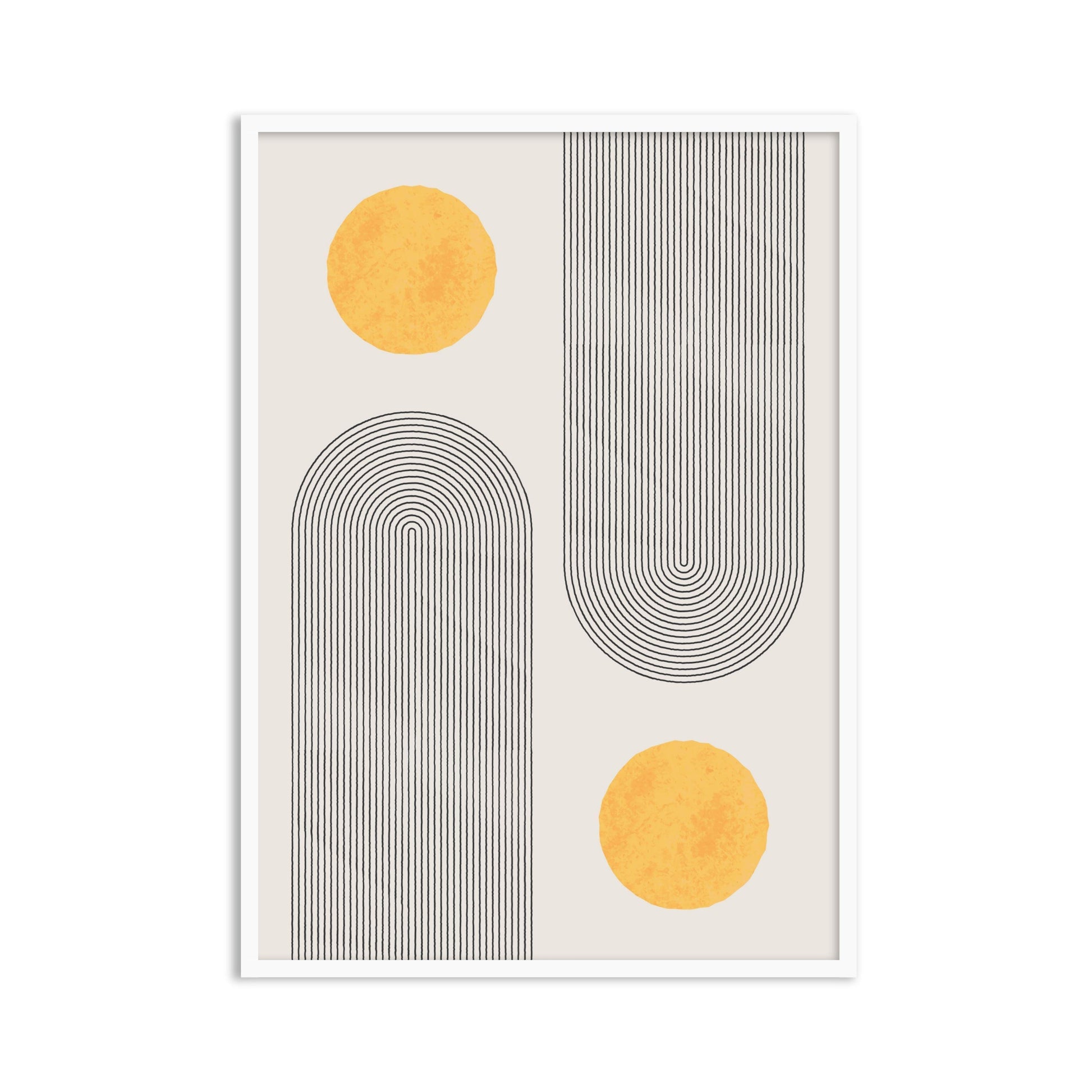 Buy Frames - Geometric Capsule Wall Art Framed Painting For Living Room Bedroom and Home Decor by The Atrang on IKIRU online store