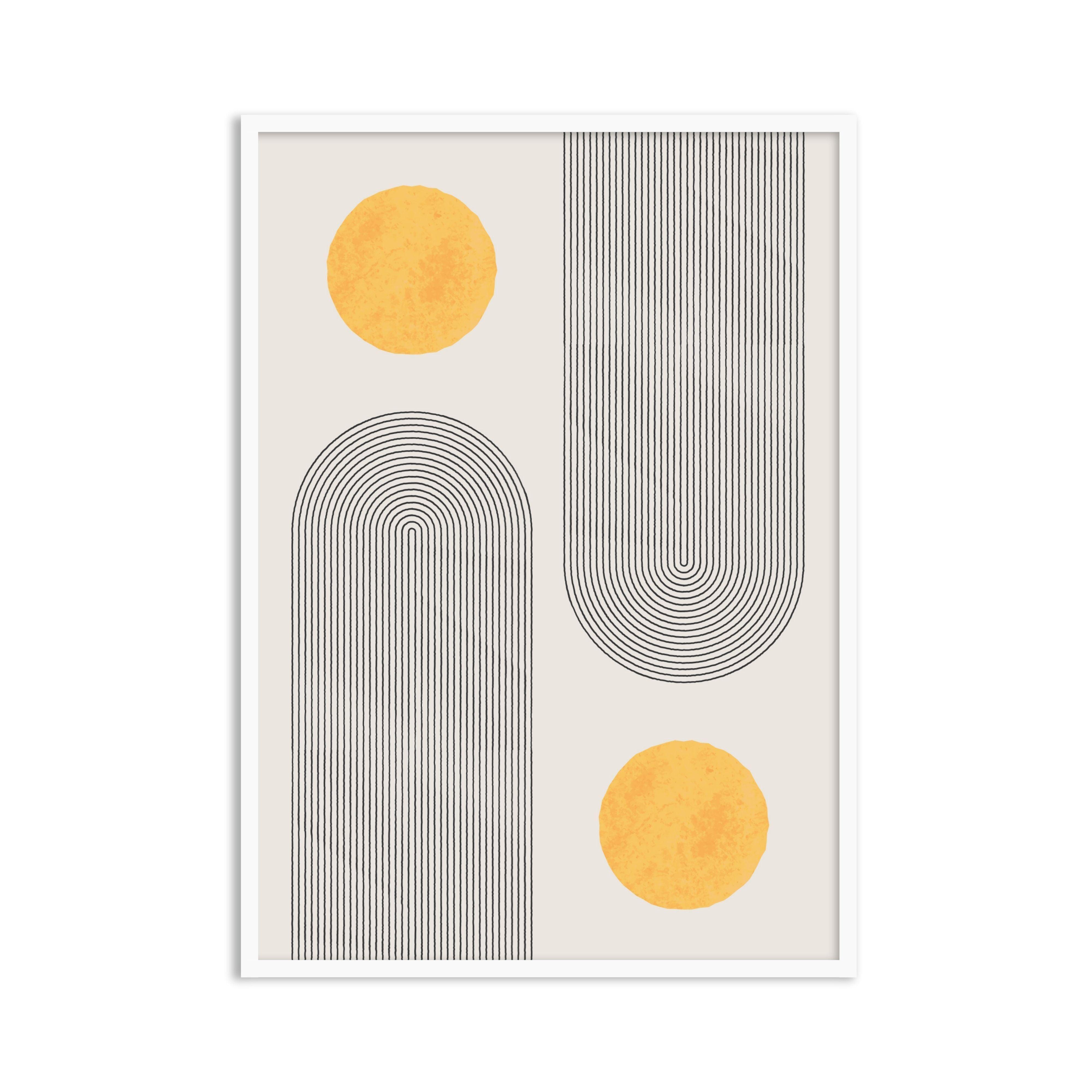 Buy Frames - Geometric Capsule Wall Art Framed Painting For Living Room Bedroom and Home Decor by The Atrang on IKIRU online store