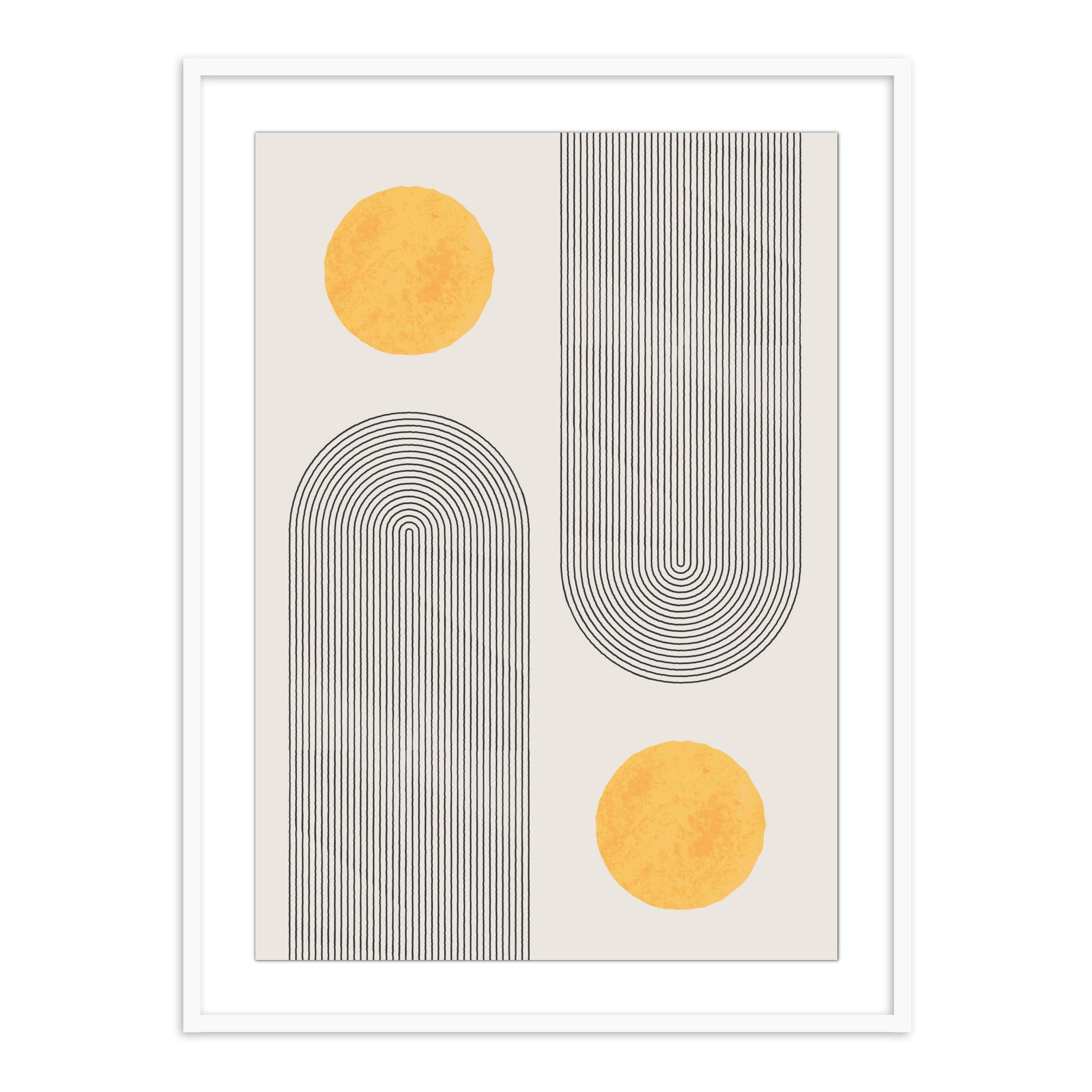 Buy Frames - Geometric Capsule Wall Art Framed Painting For Living Room Bedroom and Home Decor by The Atrang on IKIRU online store