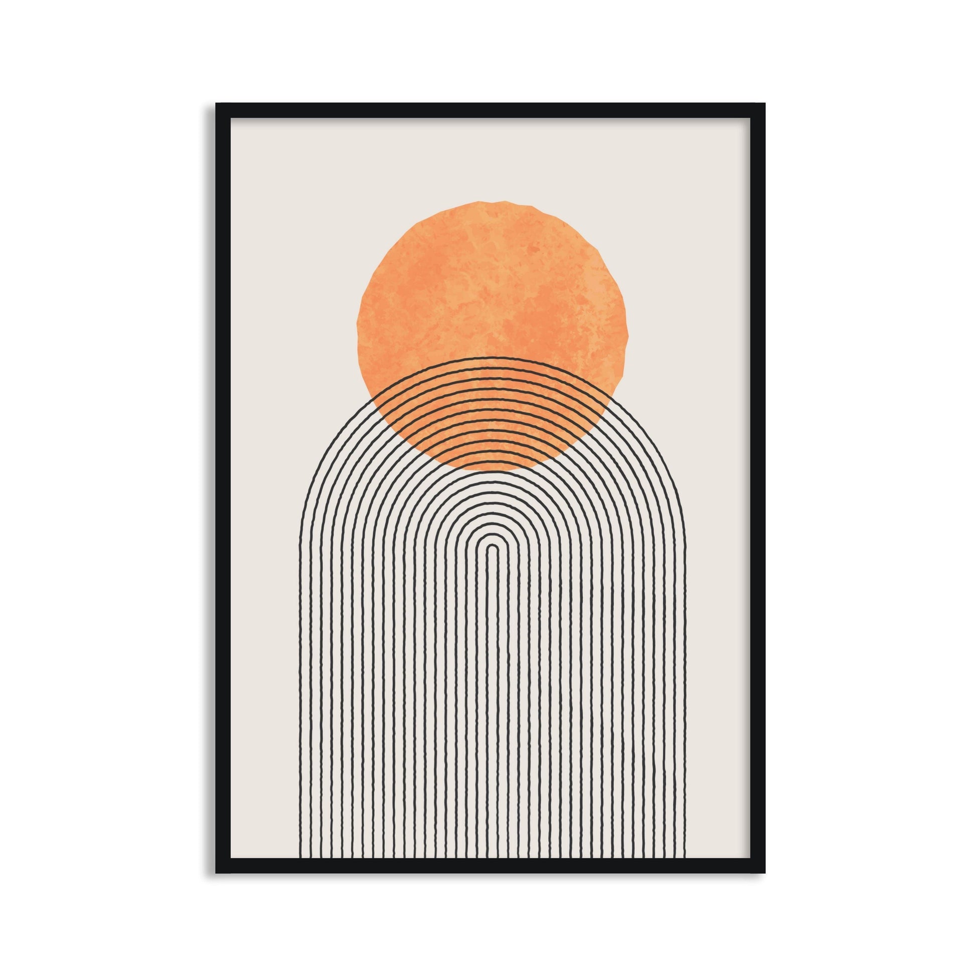 Buy Frames - Geometric Semicircle Abstract Wall Art Painting Frame For Living Room Bedroom and Home Decor by The Atrang on IKIRU online store