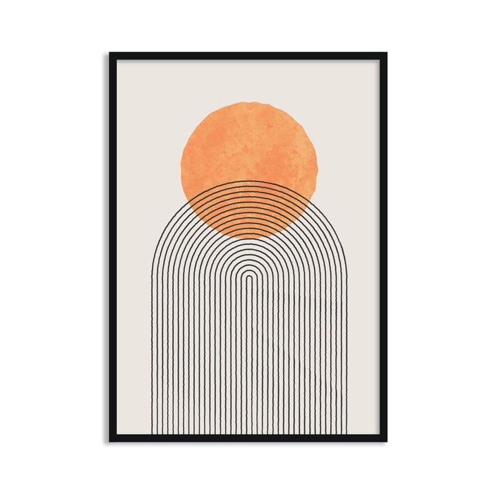 Buy Frames - Geometric Semicircle Abstract Wall Art Painting Frame For Living Room Bedroom and Home Decor by The Atrang on IKIRU online store