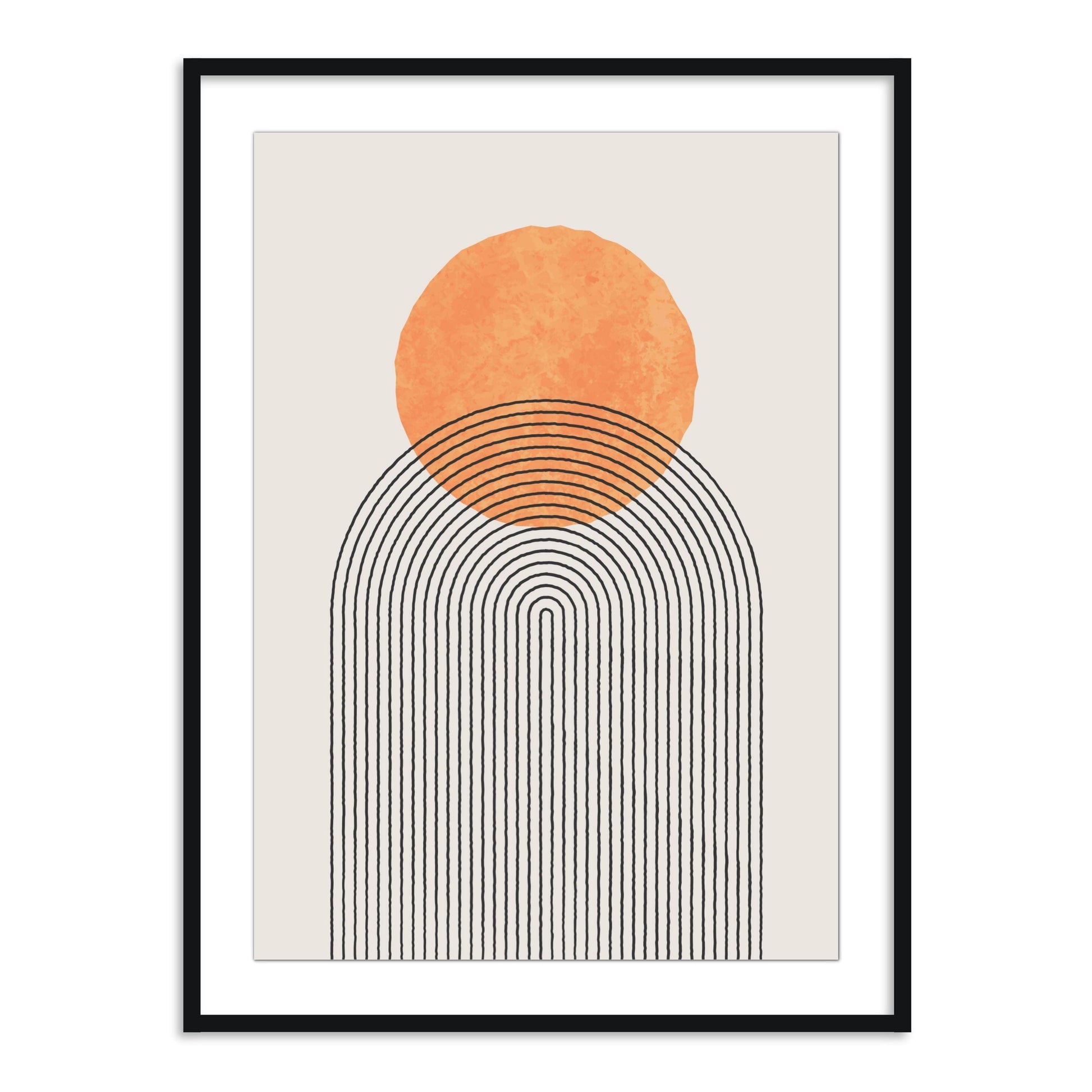 Buy Frames - Geometric Semicircle Abstract Wall Art Painting Frame For Living Room Bedroom and Home Decor by The Atrang on IKIRU online store