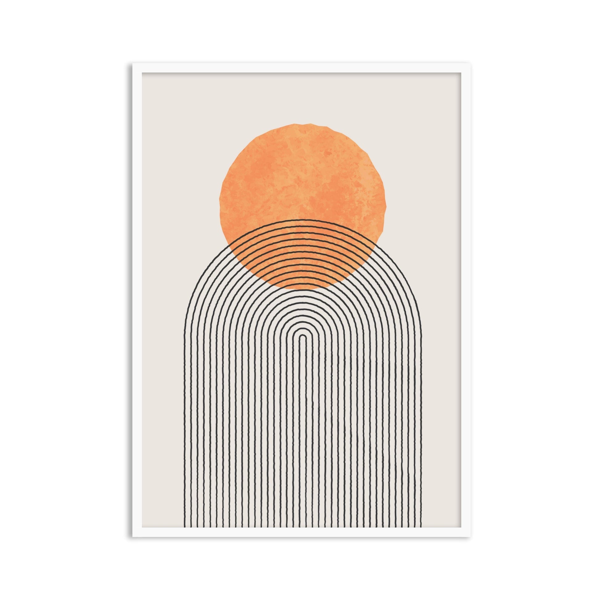 Buy Frames - Geometric Semicircle Abstract Wall Art Painting Frame For Living Room Bedroom and Home Decor by The Atrang on IKIRU online store