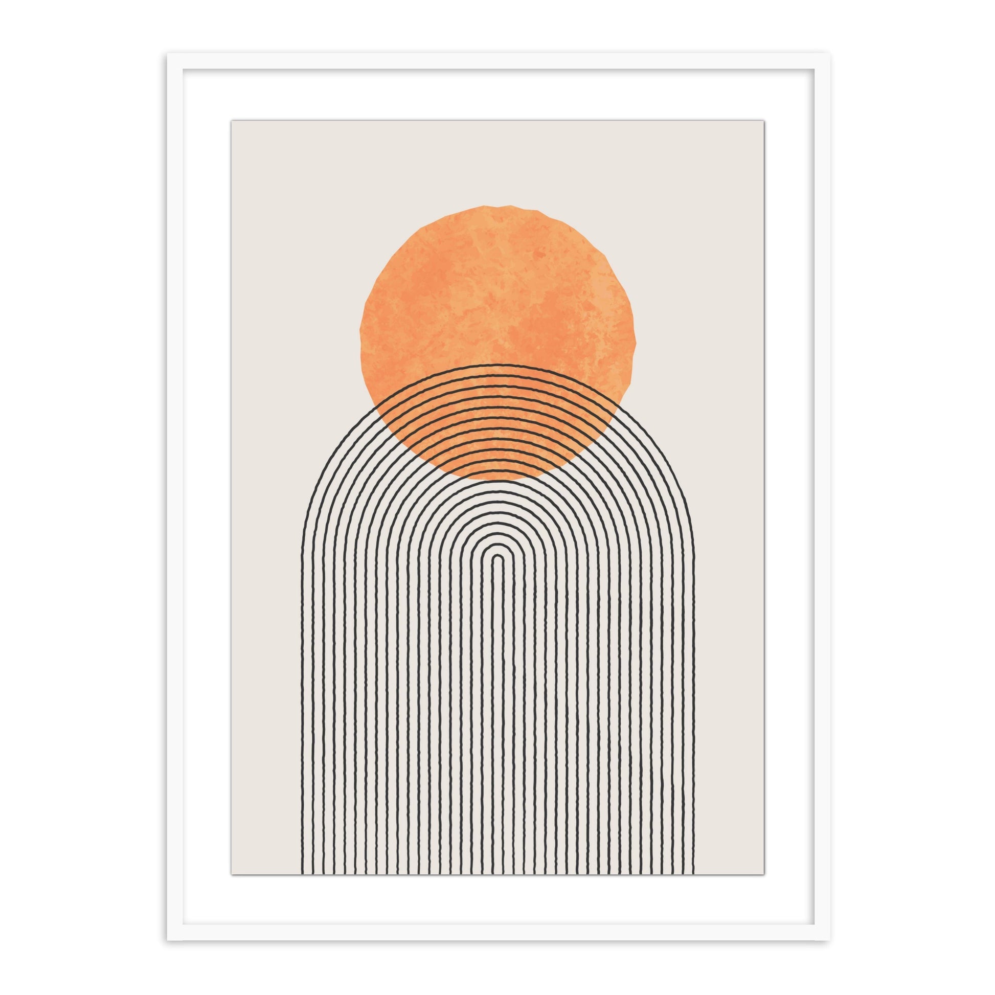 Buy Frames - Geometric Semicircle Abstract Wall Art Painting Frame For Living Room Bedroom and Home Decor by The Atrang on IKIRU online store