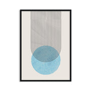 Buy Frames - Geometric Semicircle Design Wall Art Framed Painting For Living Room Bedroom and Home Decor by The Atrang on IKIRU online store