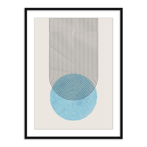 Buy Frames - Geometric Semicircle Design Wall Art Framed Painting For Living Room Bedroom and Home Decor by The Atrang on IKIRU online store