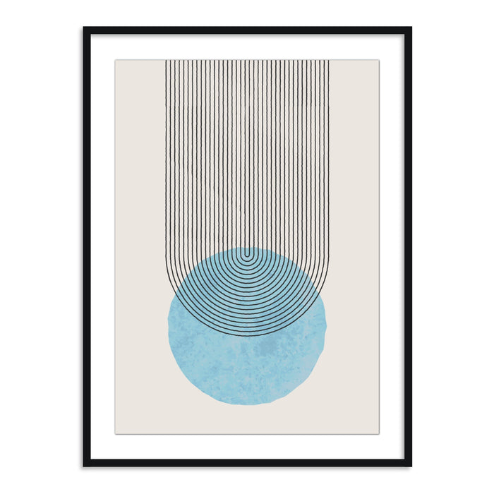 Buy Frames - Geometric Semicircle Design Wall Art Framed Painting For Living Room, Bedroom and Home Decor by The Atrang on IKIRU online store