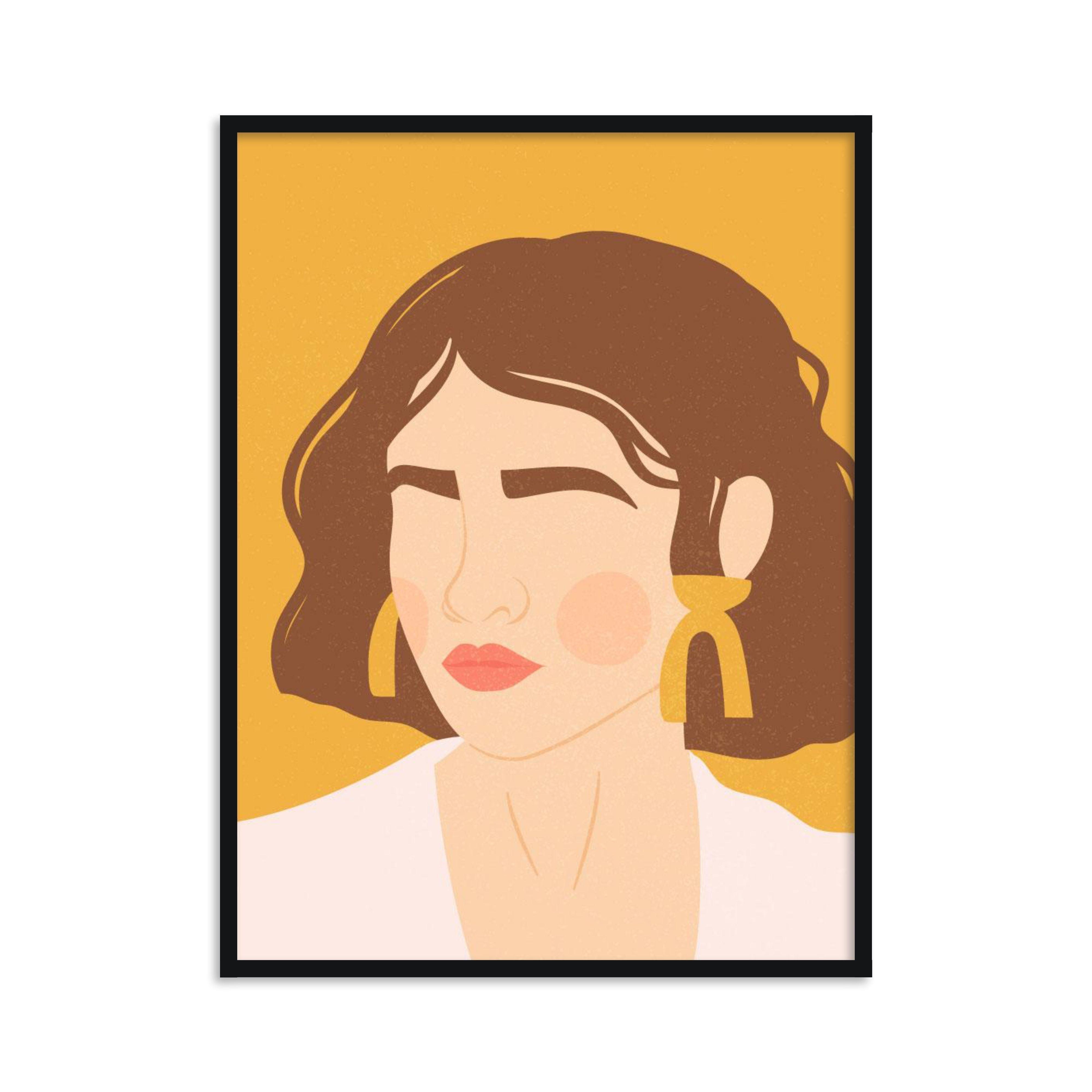 Buy Frames - Glance Colorfull Women Painting Framed Wall Art For Living Room Bedroom and Home Decor by The Atrang on IKIRU online store