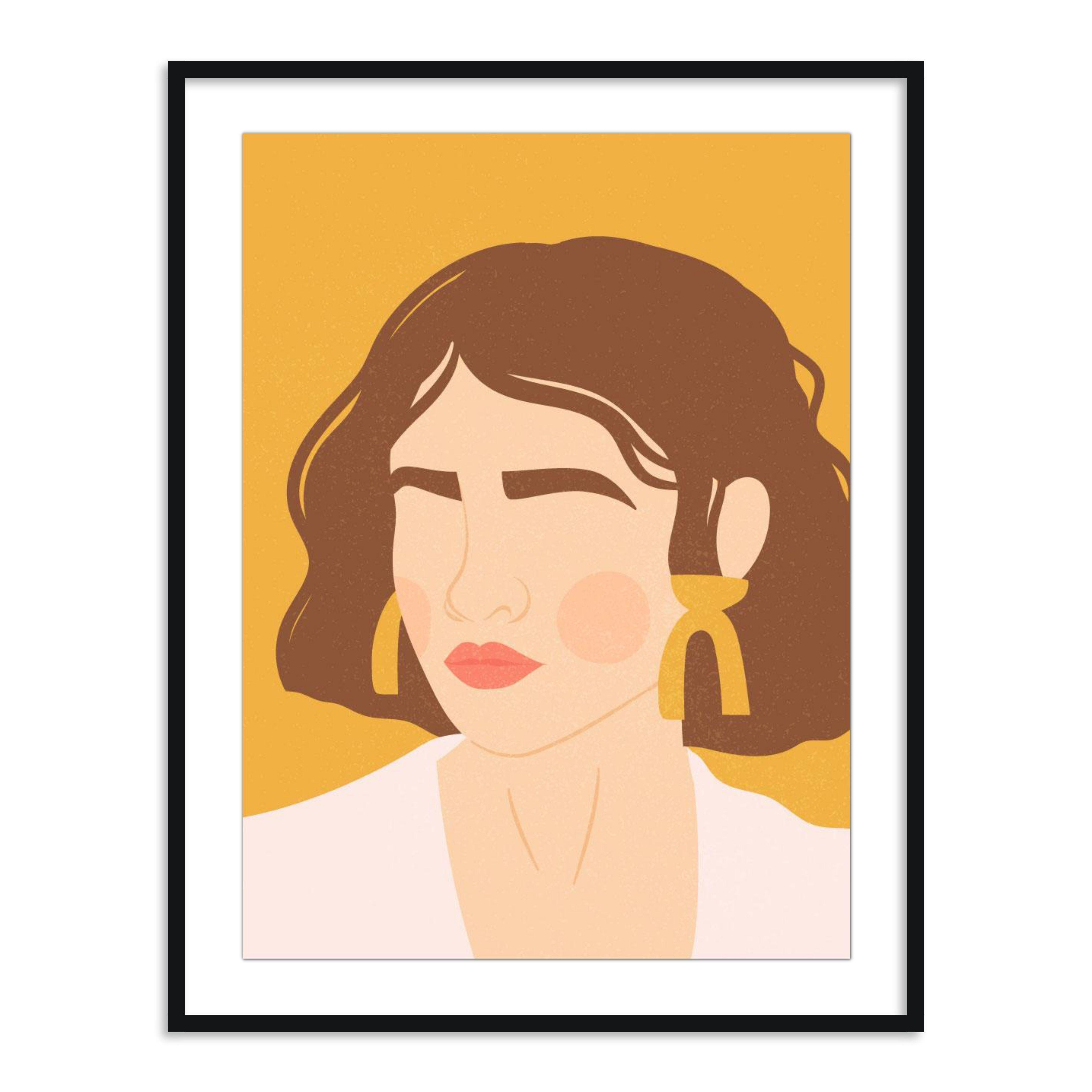 Buy Frames - Glance Colorfull Women Painting Framed Wall Art For Living Room Bedroom and Home Decor by The Atrang on IKIRU online store