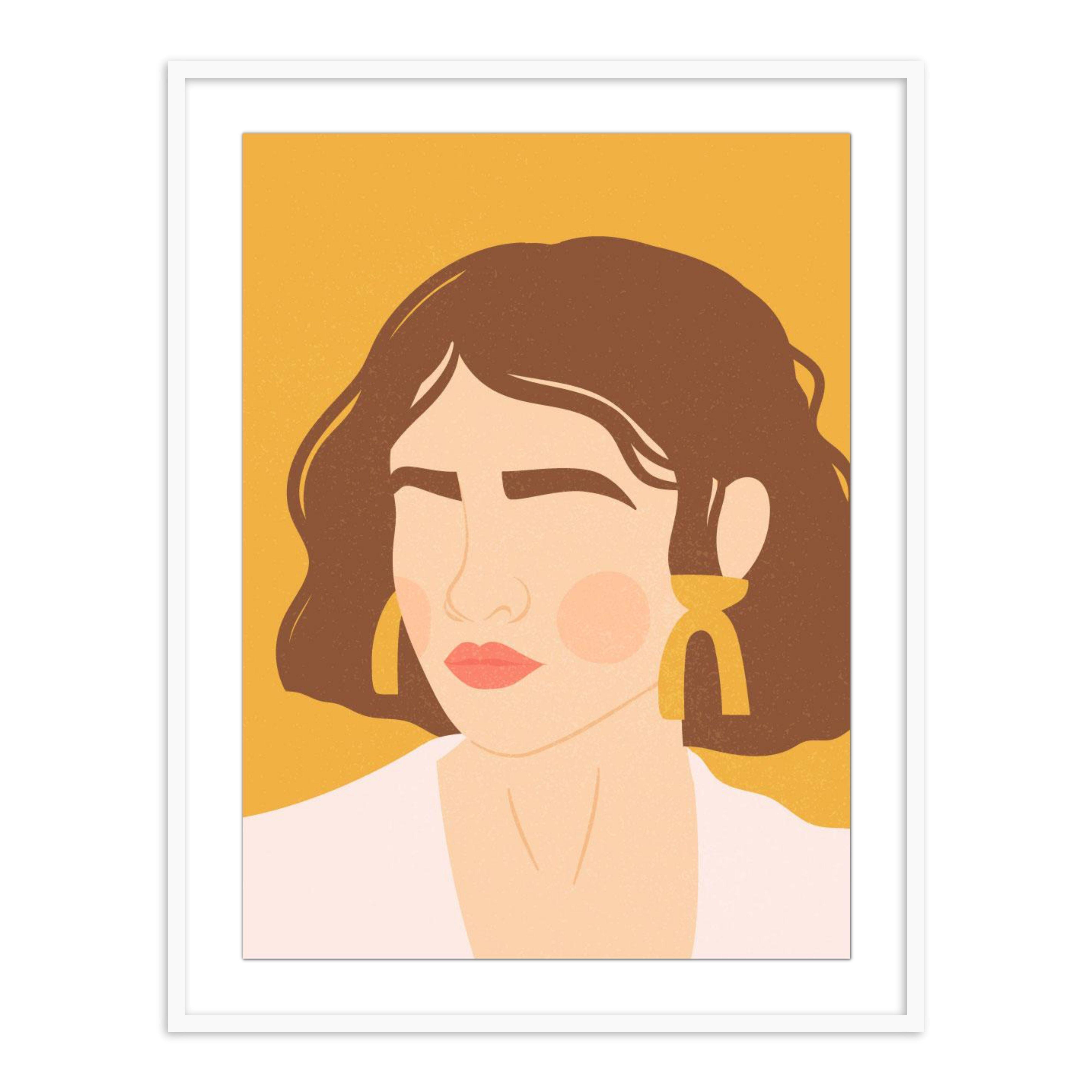 Buy Frames - Glance Colorfull Women Painting Framed Wall Art For Living Room Bedroom and Home Decor by The Atrang on IKIRU online store