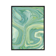 Buy Frames - Green Ripple Abstract Wall Art Painting Frame For Living Room Bedroom and Home Decor by The Atrang on IKIRU online store