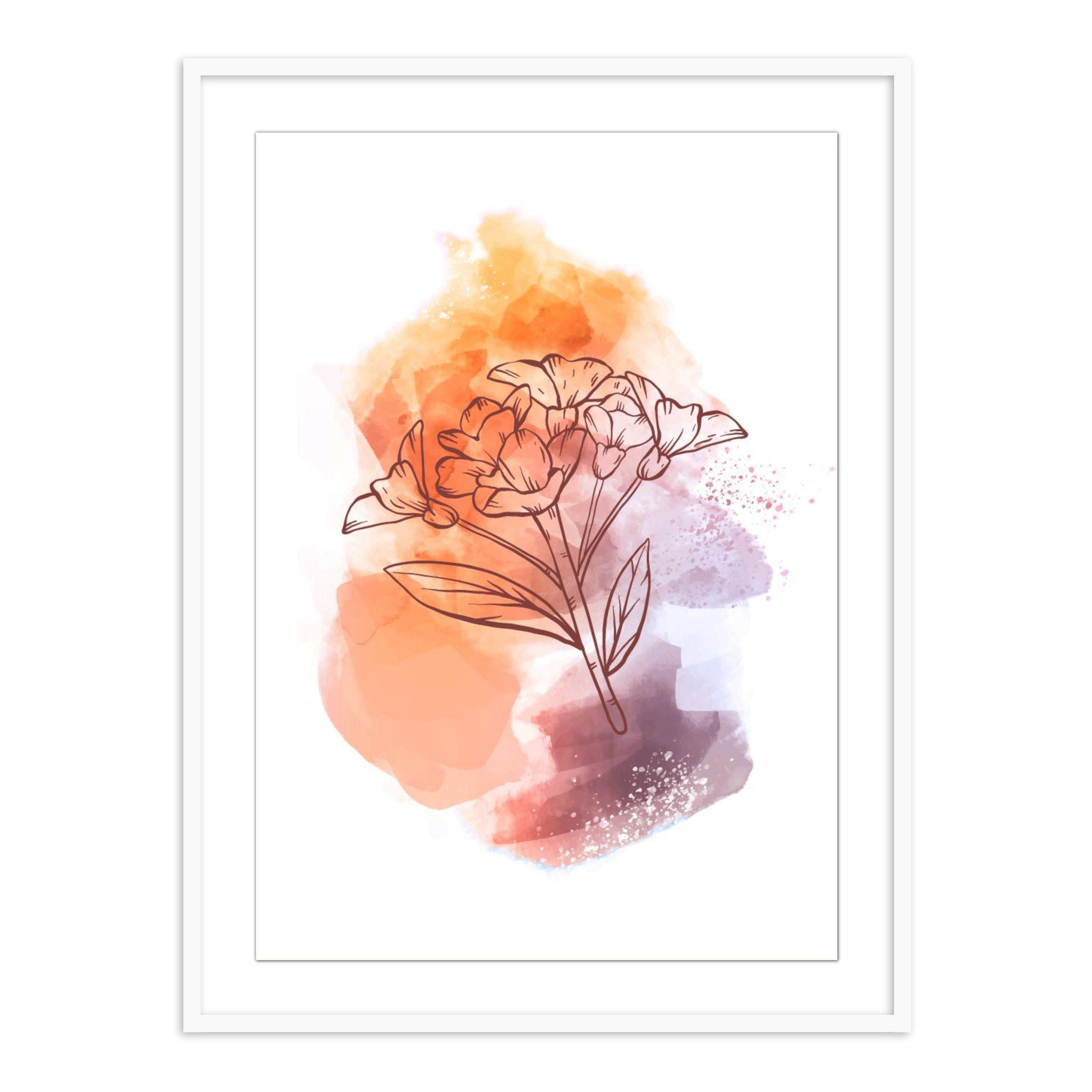 Buy Frames - Jasmine Abstract Wall Art Painting Frame For Living Room Bedroom and Home Decor by The Atrang on IKIRU online store