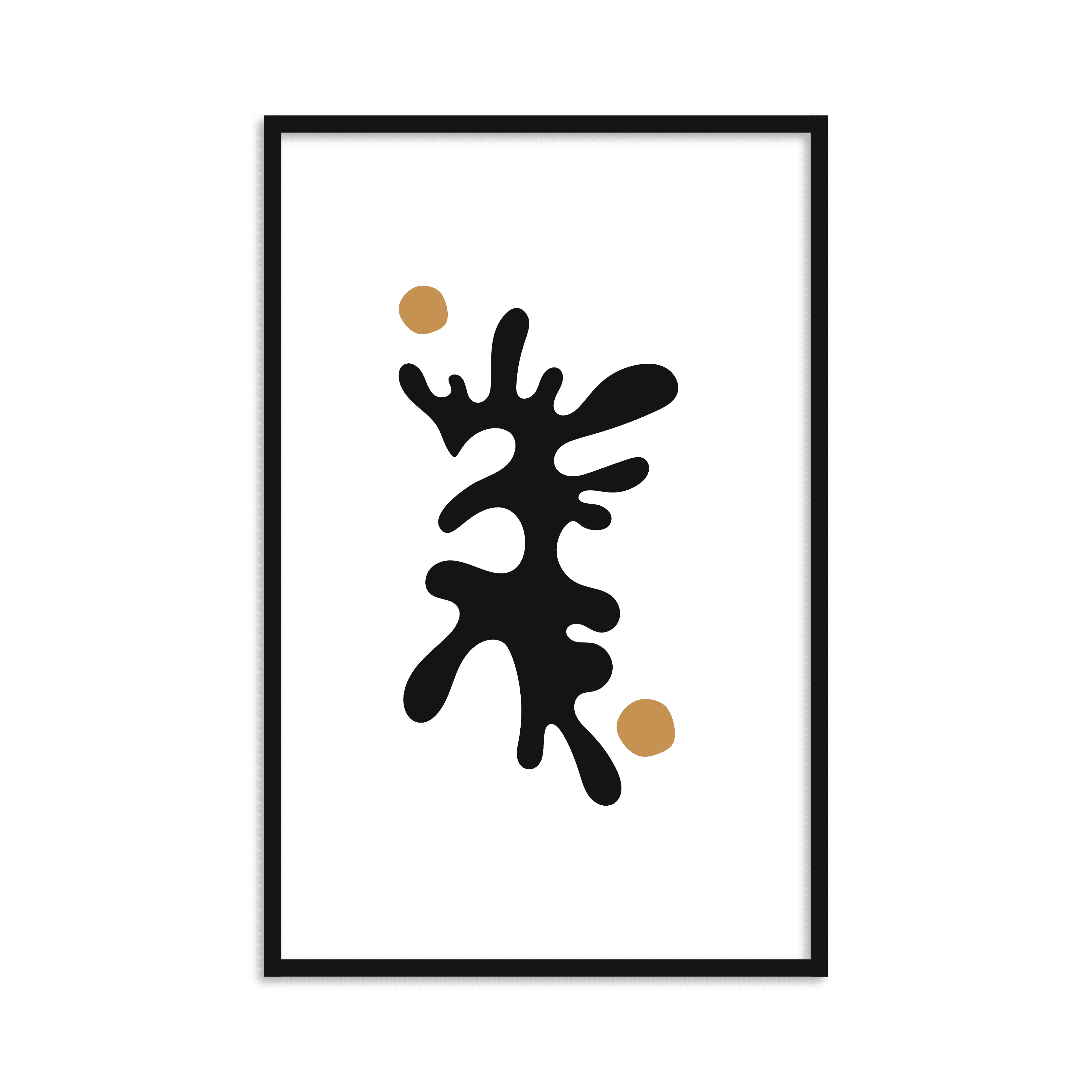 Buy Frames - Leaf abstract Wall Frame Decor Painting Art For Living Room Bedroom and Modern Home by The Atrang on IKIRU online store