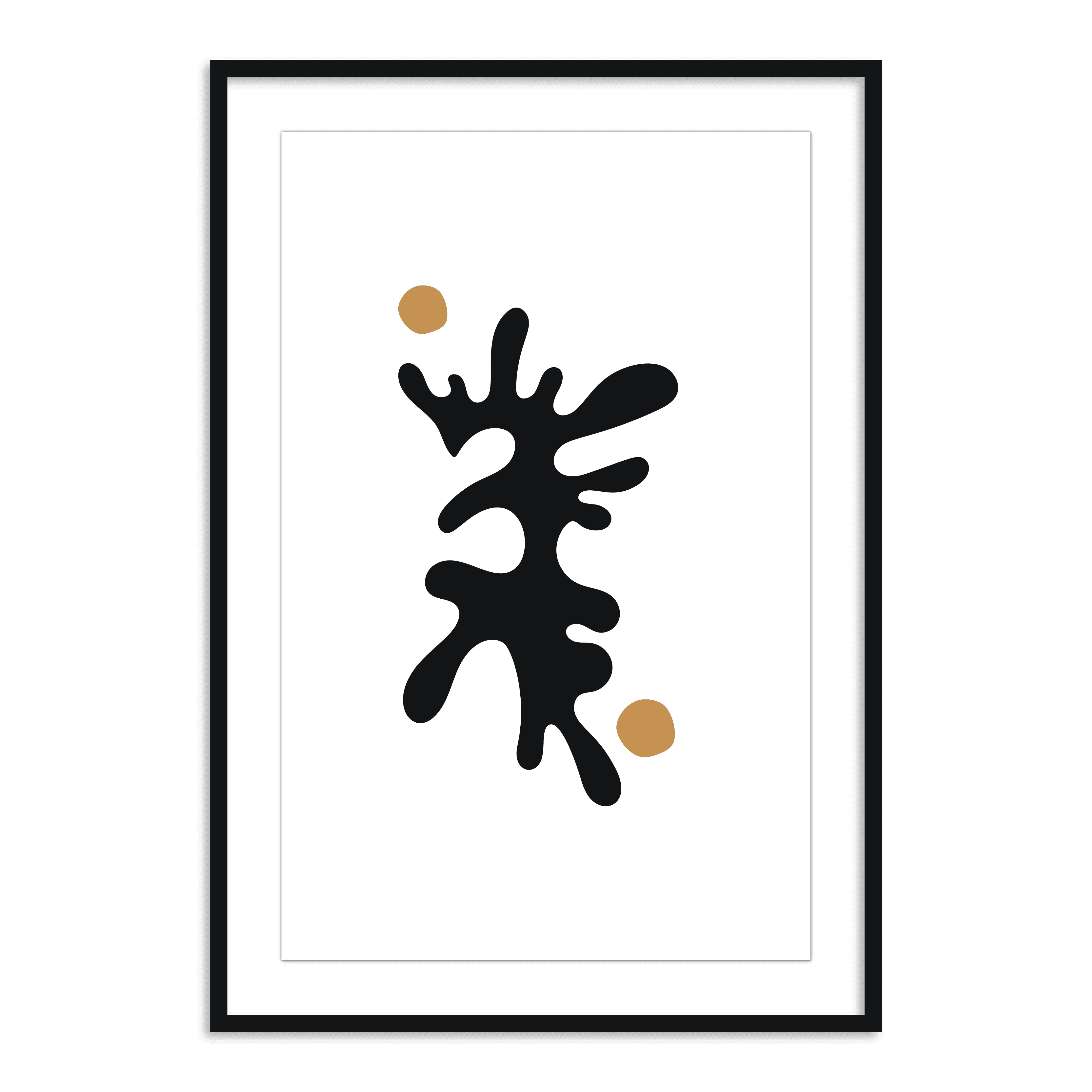 Buy Frames - Leaf abstract Wall Frame Decor Painting Art For Living Room Bedroom and Modern Home by The Atrang on IKIRU online store