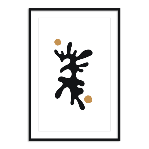 Buy Frames - Leaf abstract Wall Frame Decor Painting Art For Living Room Bedroom and Modern Home by The Atrang on IKIRU online store