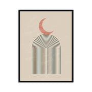 Buy Frames - Moon on capsule Abstract Wall Art Painting Frame For Living Room Bedroom and Home Decor by The Atrang on IKIRU online store