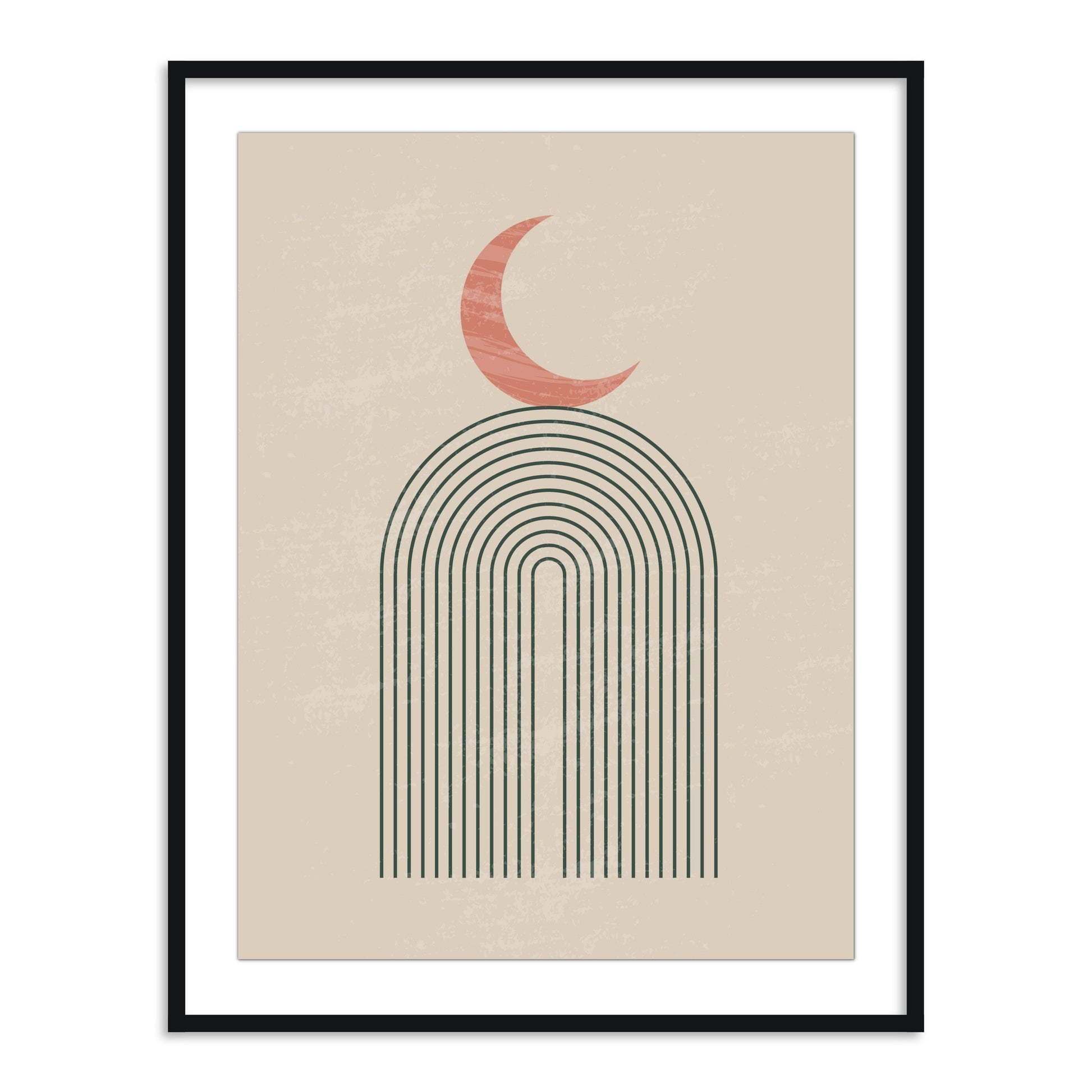 Buy Frames - Moon on capsule Abstract Wall Art Painting Frame For Living Room Bedroom and Home Decor by The Atrang on IKIRU online store