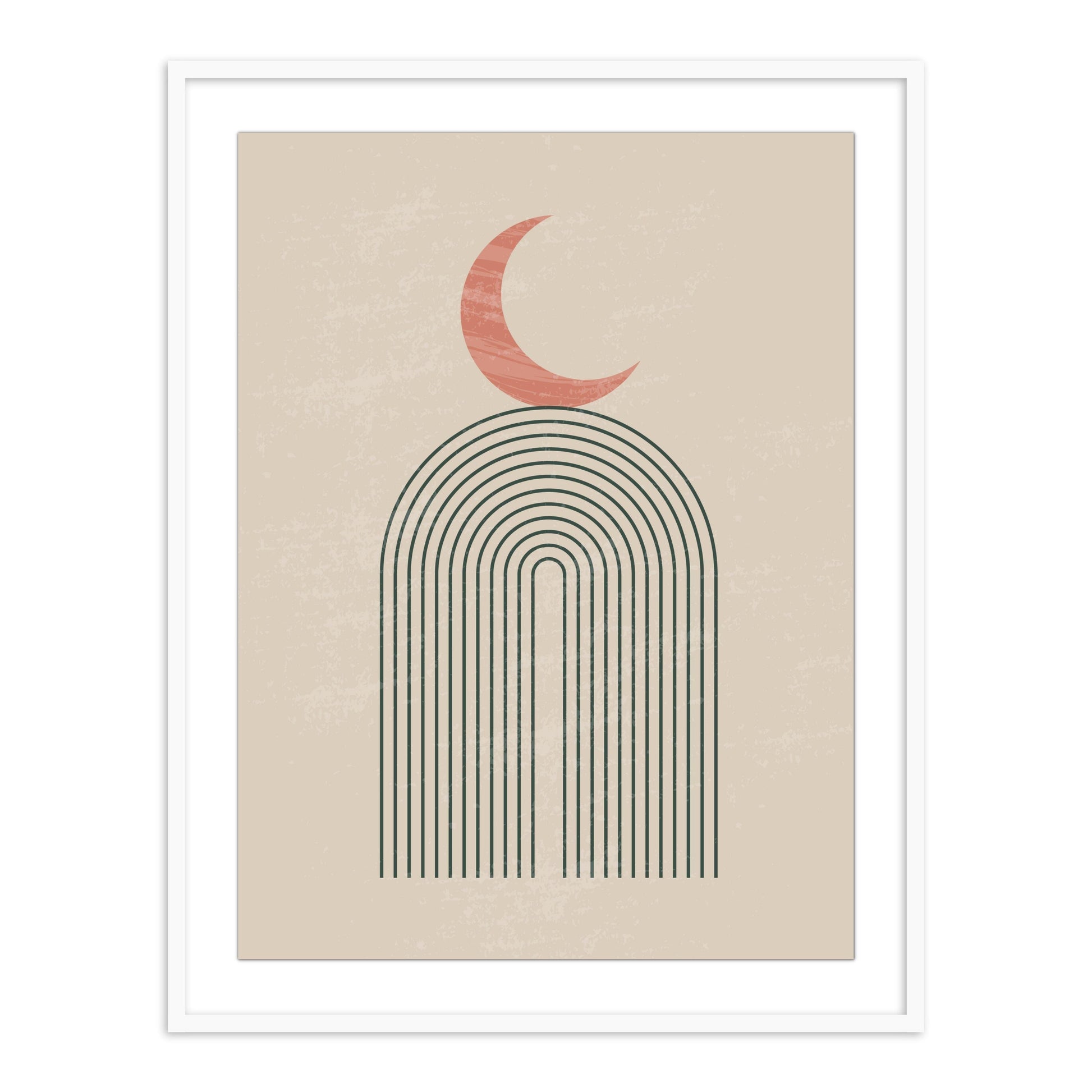 Buy Frames - Moon on capsule Abstract Wall Art Painting Frame For Living Room Bedroom and Home Decor by The Atrang on IKIRU online store