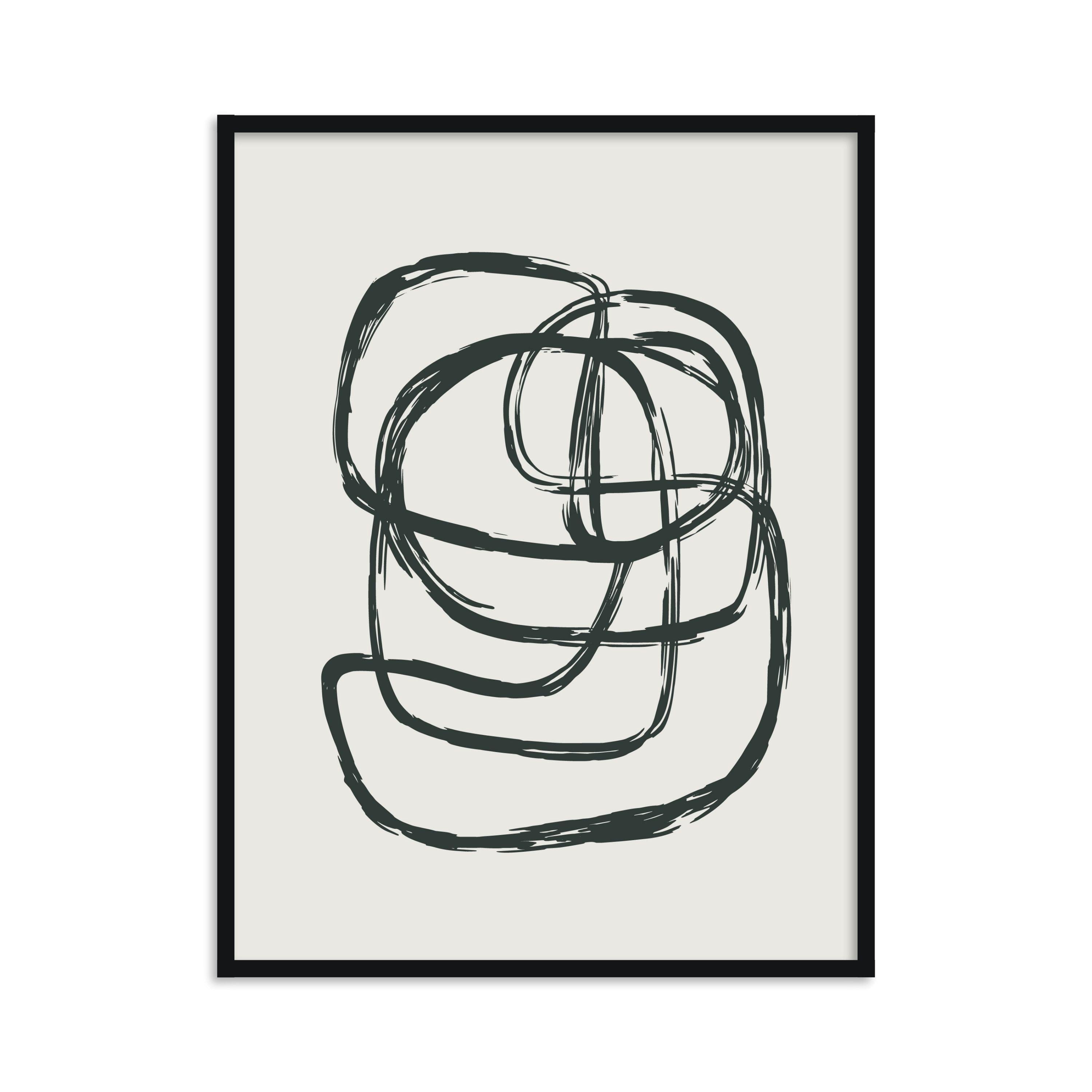 Buy Frames - Onyx Abstract Painting Framed Wall Art for Living Room Bedroom and Home Decor by The Atrang on IKIRU online store