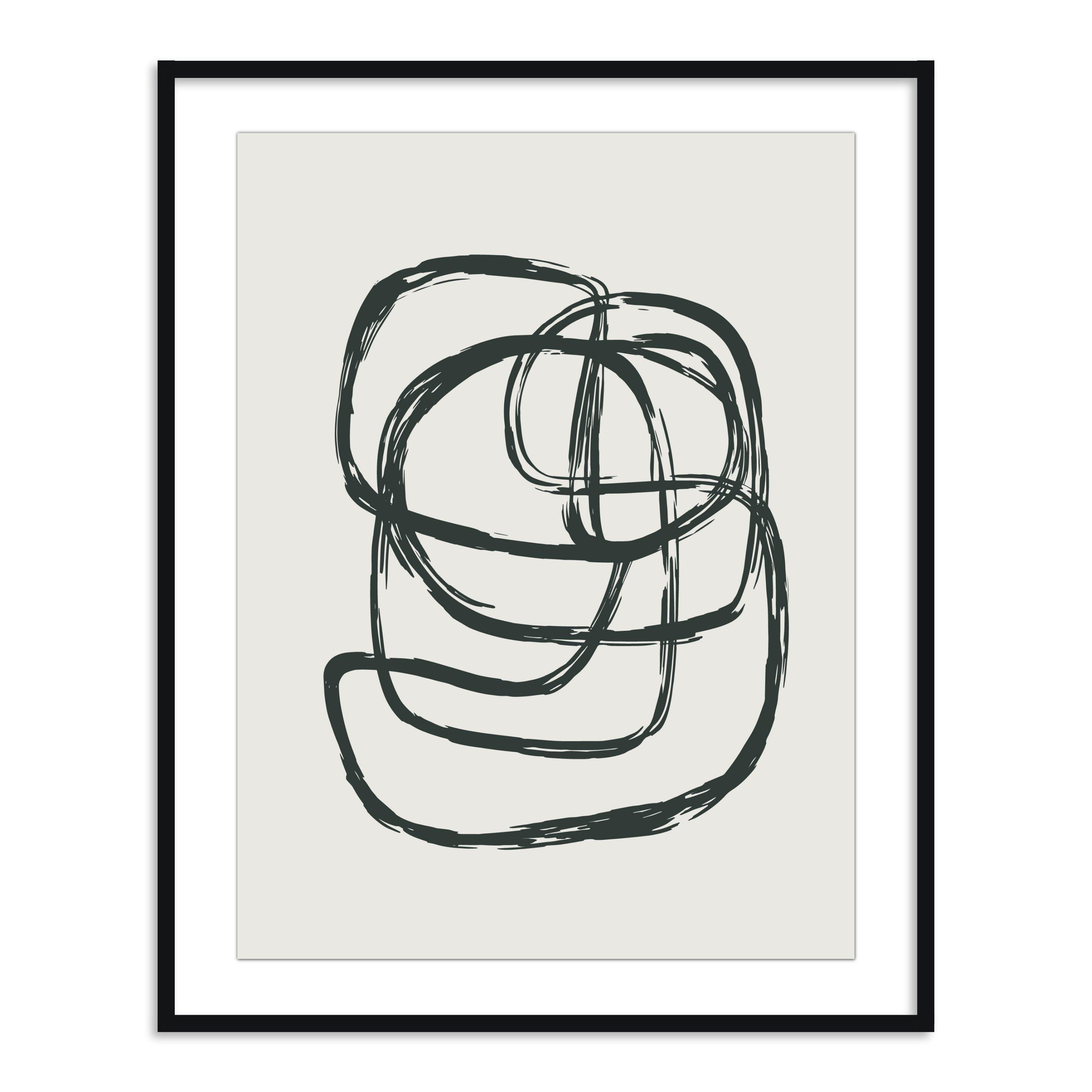 Buy Frames - Onyx Abstract Painting Framed Wall Art for Living Room Bedroom and Home Decor by The Atrang on IKIRU online store