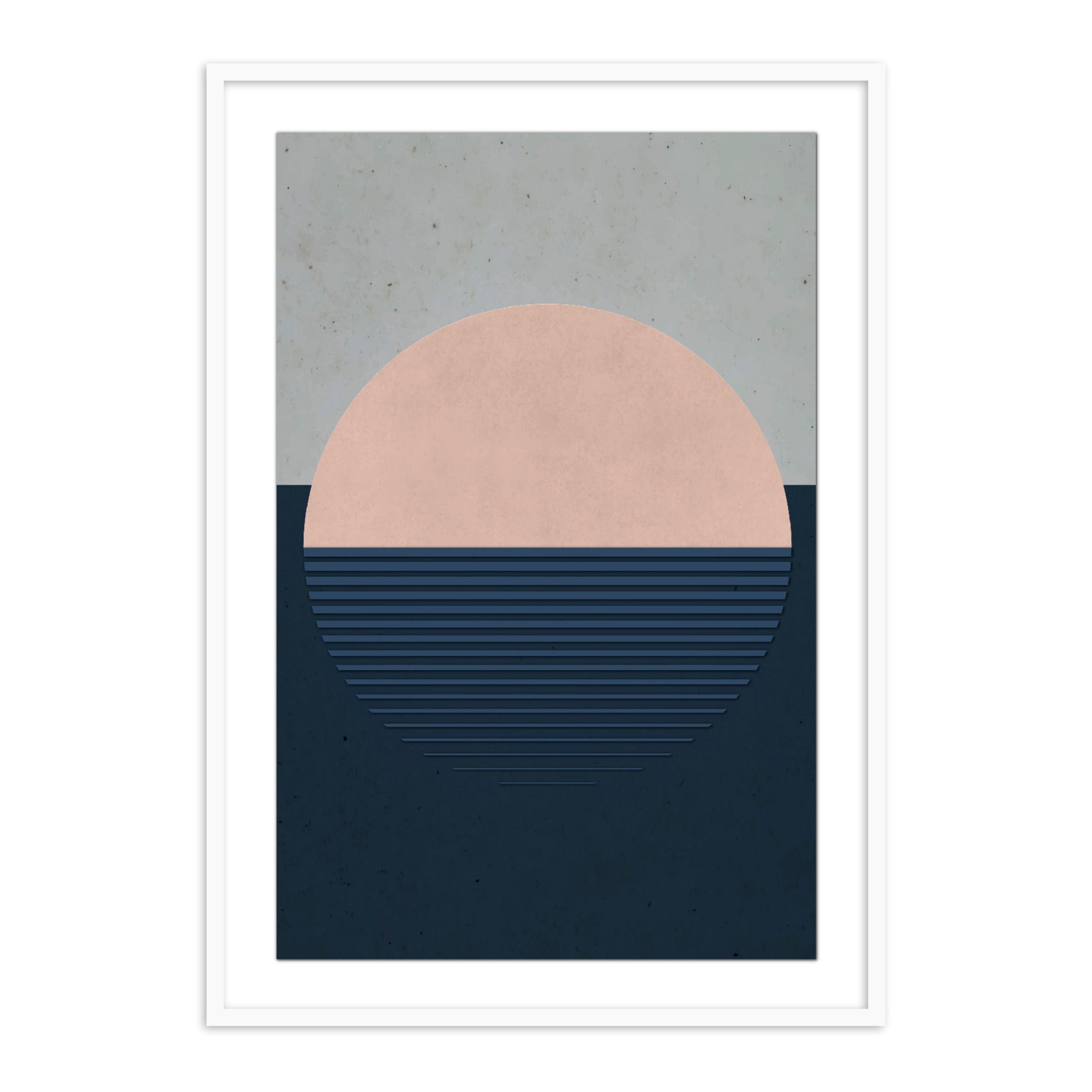 Buy Frames - Peach Dawn Wall Art Framed Painting For Living Room Bedroom and Home Decor by The Atrang on IKIRU online store