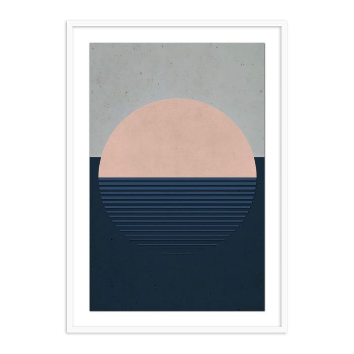 Buy Frames - Peach Dawn Wall Art Framed Painting For Living Room, Bedroom and Home Decor by The Atrang on IKIRU online store