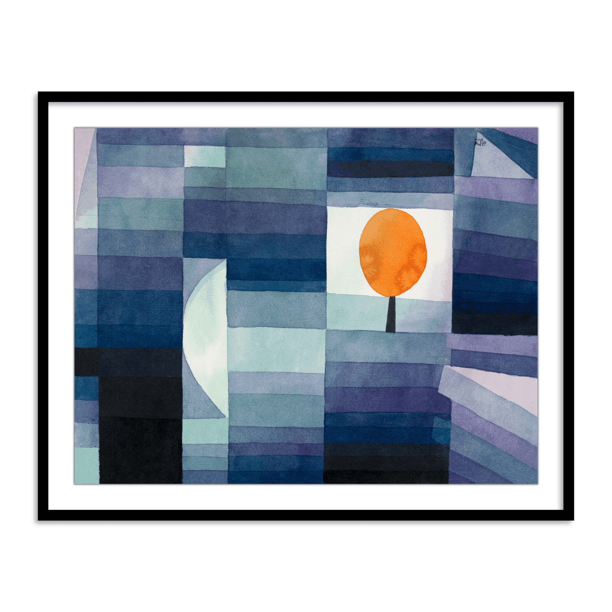 Buy Frames - The Harbinger of Autumn by Paul Klee - Abstract Painting Framed Wall Art For Living Room Bedroom and Home Decor by The Atrang on IKIRU online store