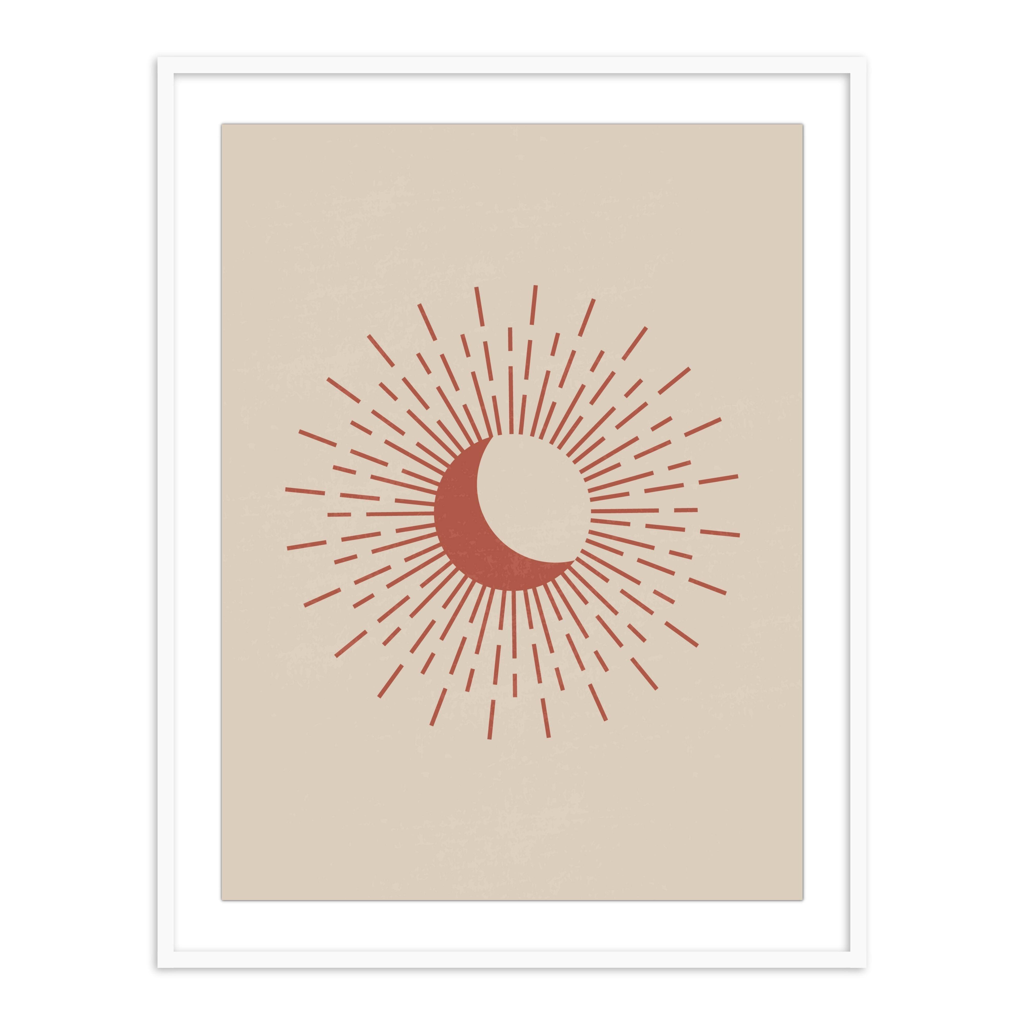 Buy Frames - The Sun Wall Art Framed Painting For Living Room Bedroom and Home Decor by The Atrang on IKIRU online store