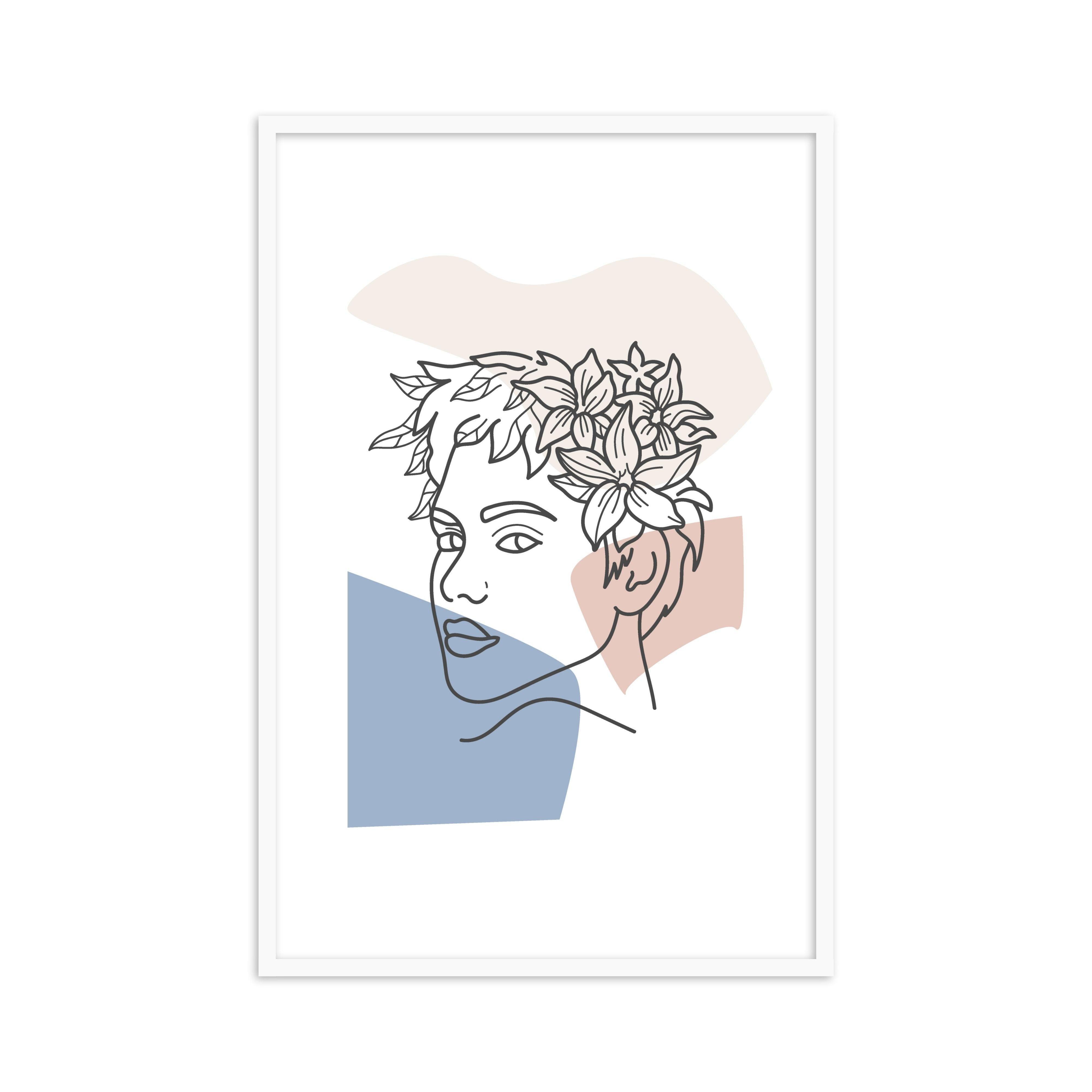 Buy Frames - Wall Art Framed Painting For Living Room Bedroom and Home Decor-Plant Head 3 by The Atrang on IKIRU online store